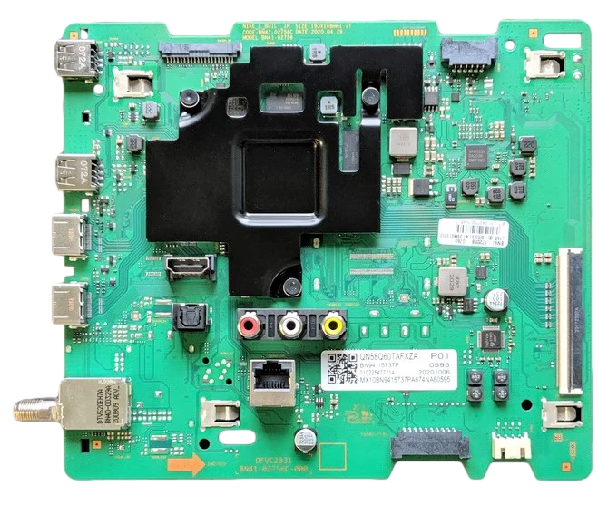 BN94-15737P Samsung Main Board, BN97-17205B, BN41-02756C, QN58Q60TAFXZA