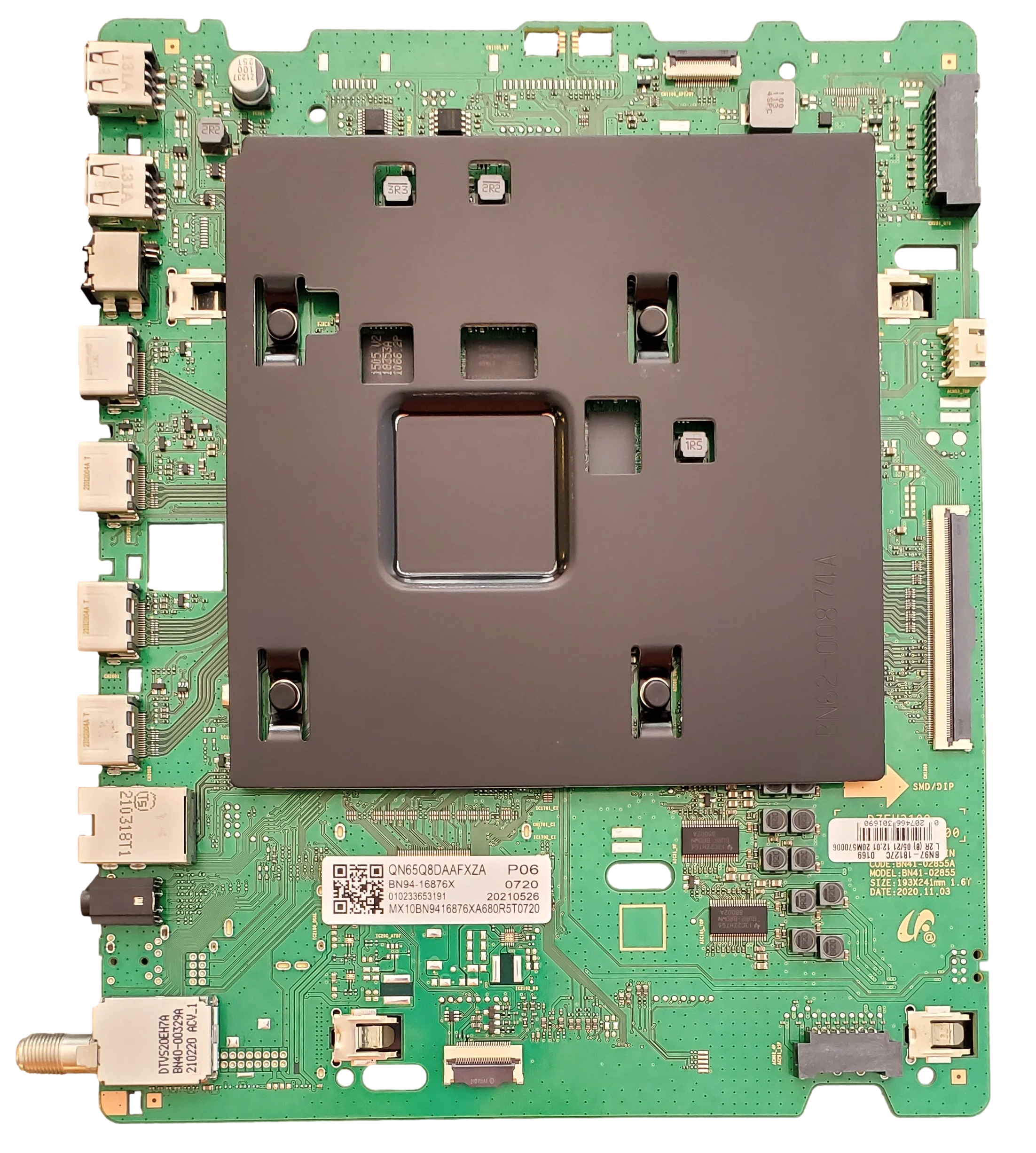 BN94-16876X Samsung Main Board, BN41-02855A, BN97-18127C, QN65Q8DAAFXZA [BA01]