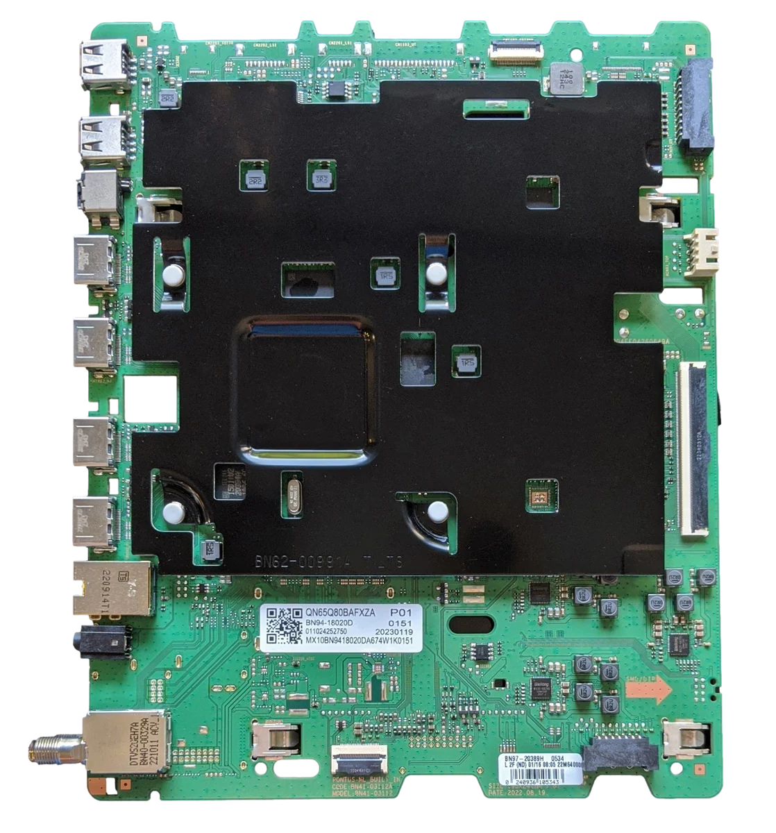 BN94-18020D Samsung Main Board, BN97-20389H, BN41-03112A, QN65Q80BAFXZA BA04, BD05, QN65Q80BAFXZA