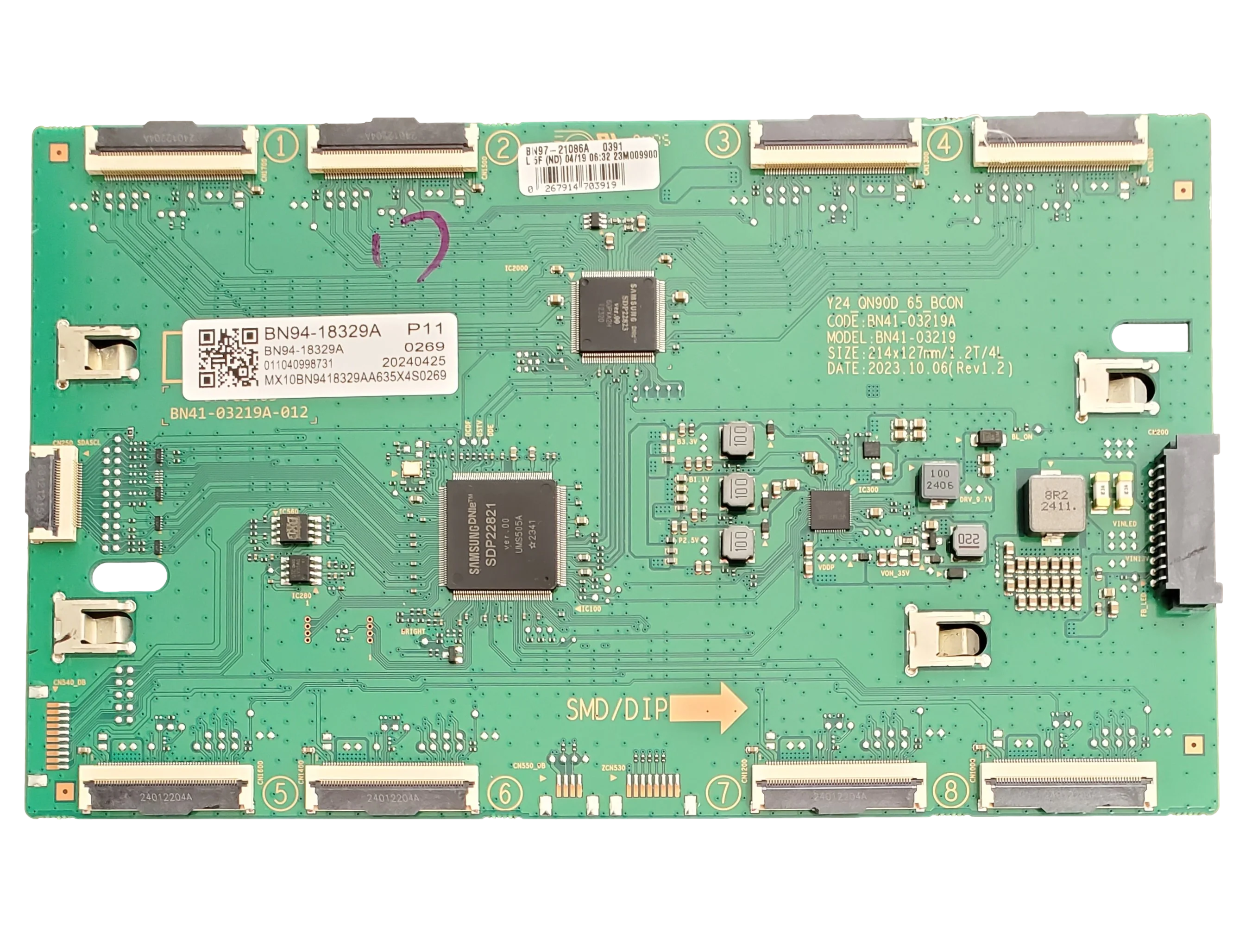 BN94-18329A Samsung LED Driver, BN41-03219A, BN97-21086A, QN65QN90DAFXZA, QN65QN90DDFXZ