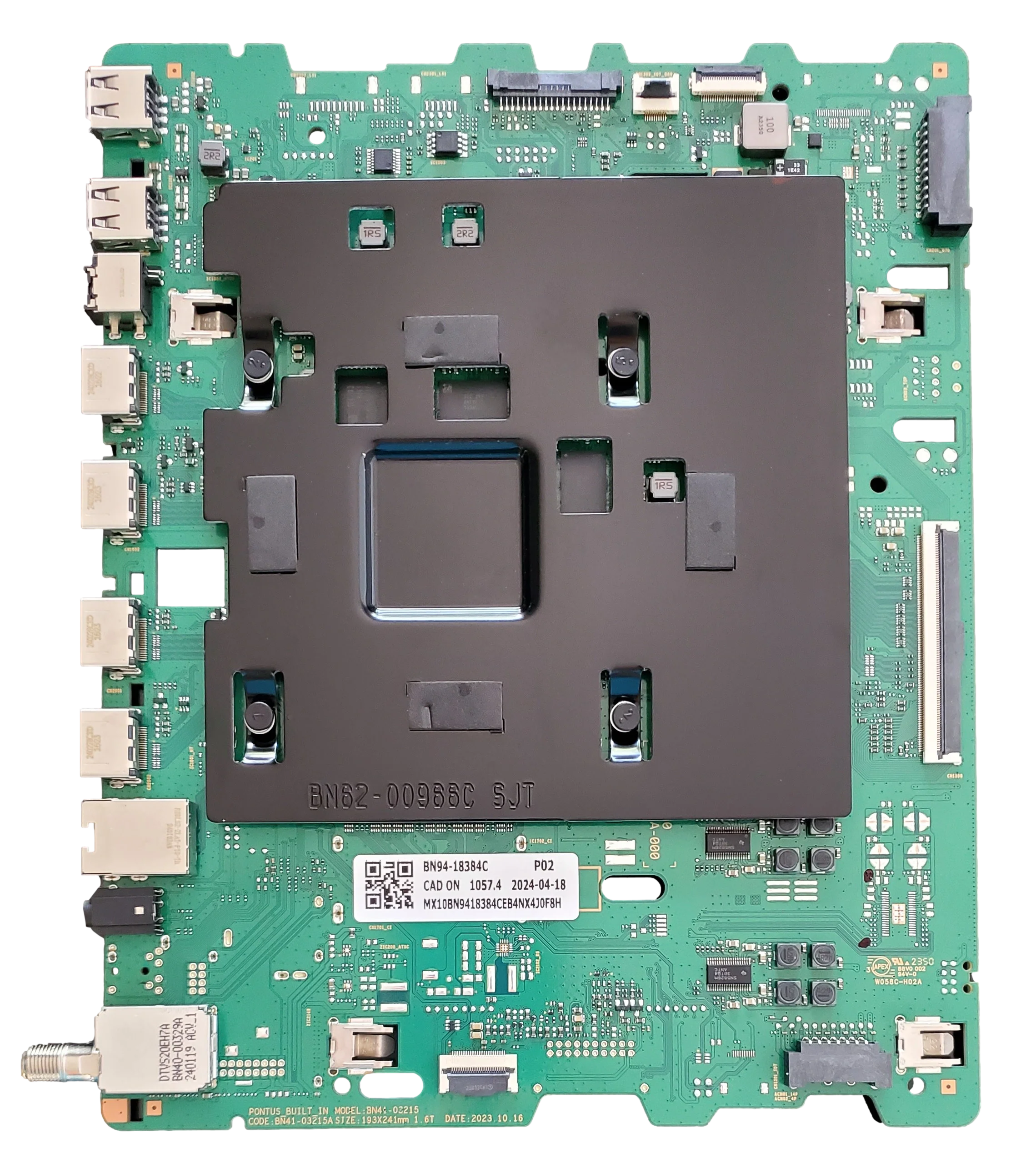 BN94-18384C Samsung Main Board, BN41-03215A, QN65Q80DAF, QN65Q80DAFXZA