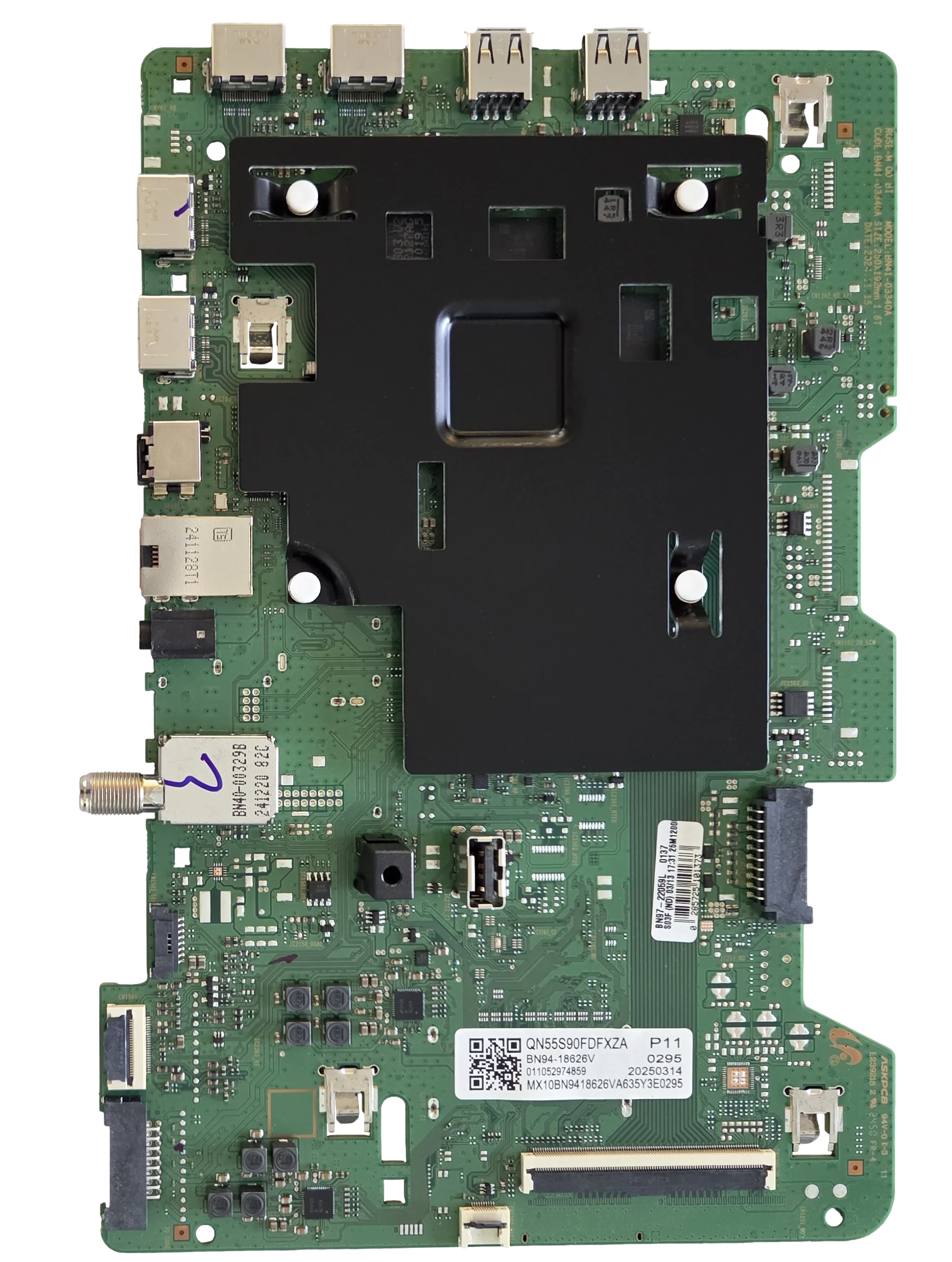 BN94-18626V Samsung Main Board, BN97-22059L, BN41-03340A, QN55S90FDFXZA
