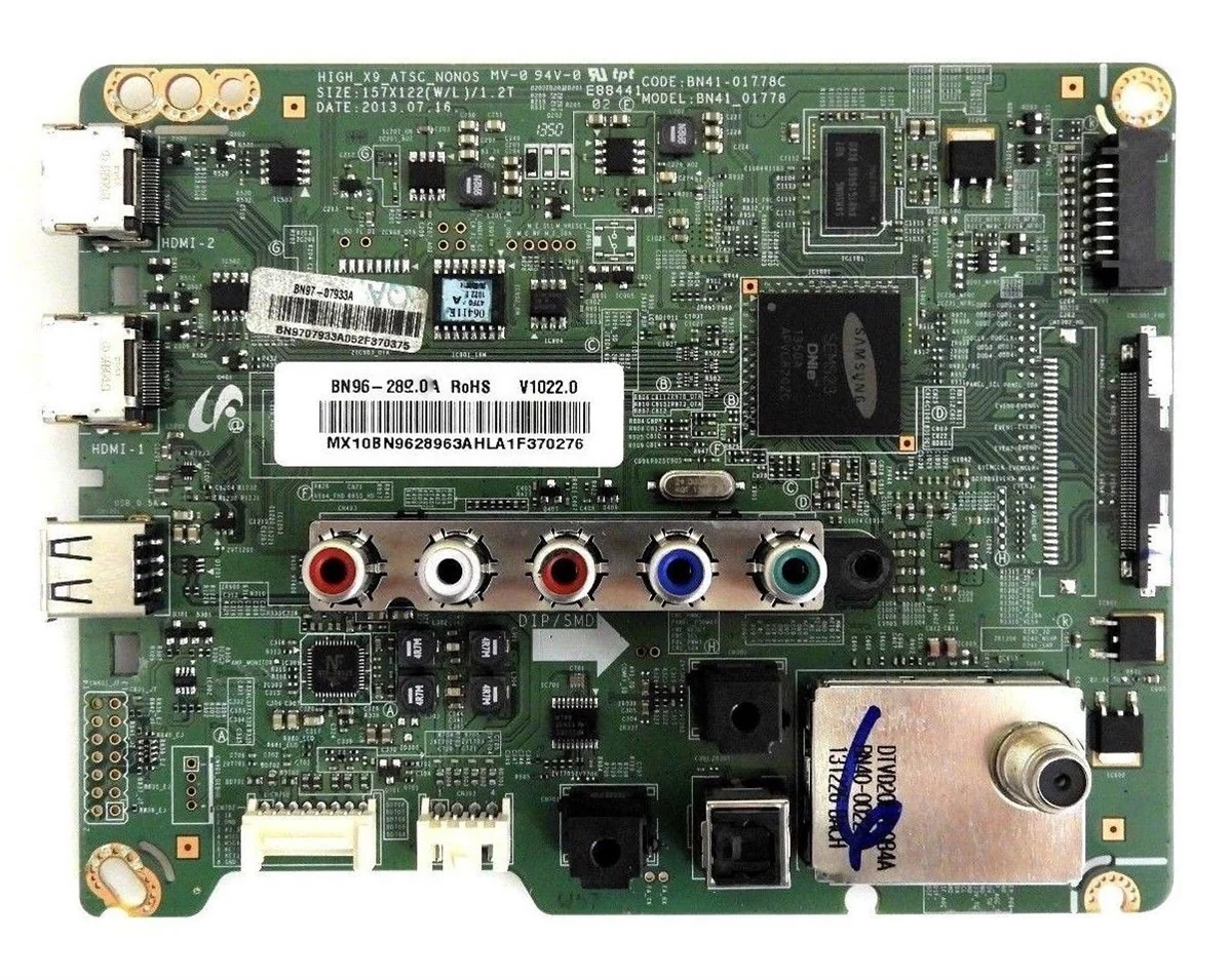 BN96-28953A Samsung Main Board, PCB P-Main, BN97-07777B, BN41-01778C, UN65EH6000FXZA
