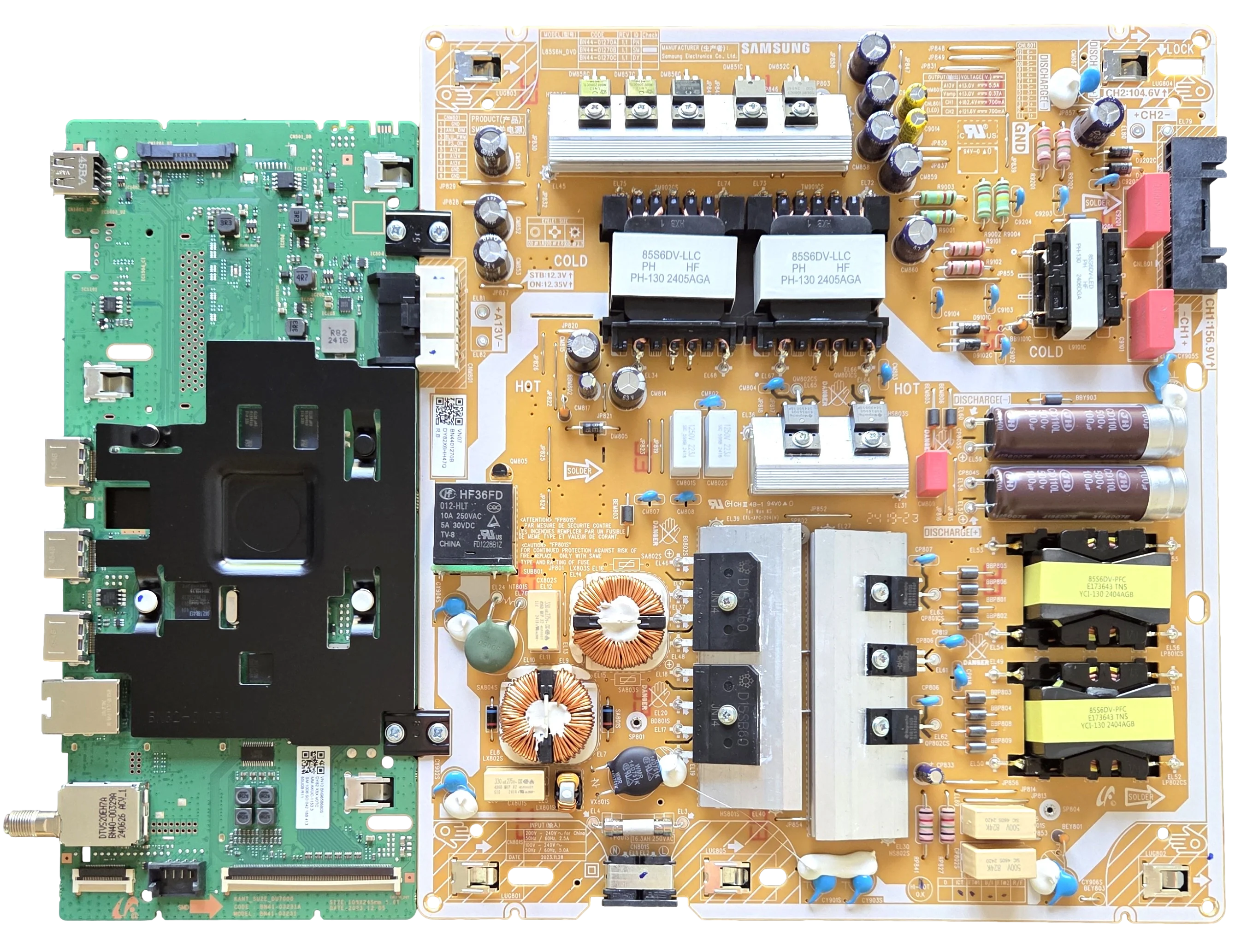 BN96-58680S-COMBO Samsung Main Board/Power Supply, KANT_SU2E_DU7000, BN41-03231A, BN44-01270B, LH85BEDHLGFXGO