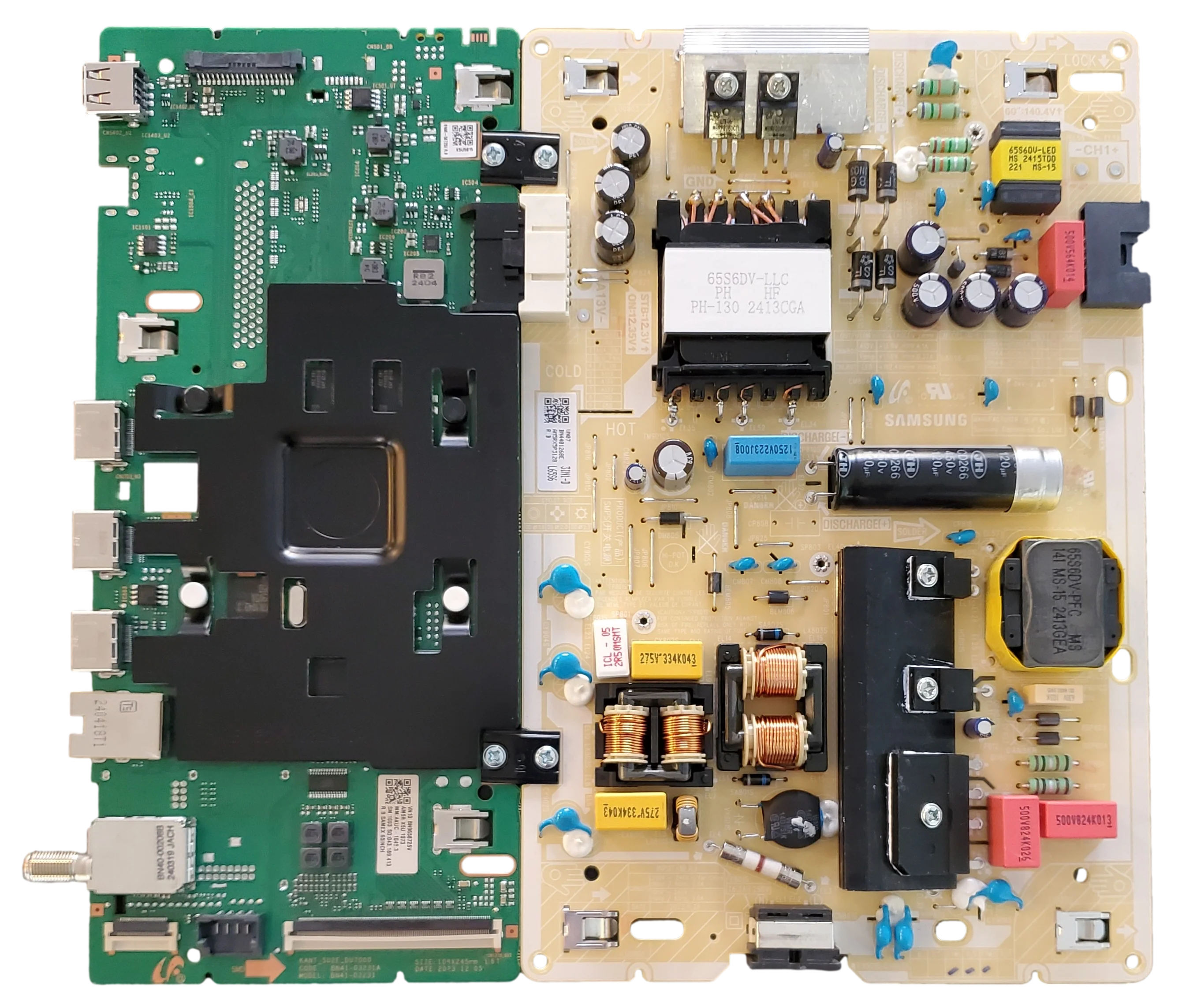 BN96-58725V-COMBO, Samsung Main Board / Power Supply Combo, BN44-01268E, BN41-03231A, UN65DU7200FXZA