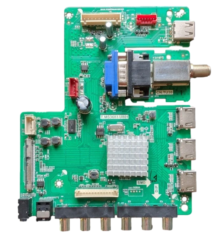 D8TV83AC-MAIN Sceptre Main Board, T.MS3683.U801, A19051425, N65