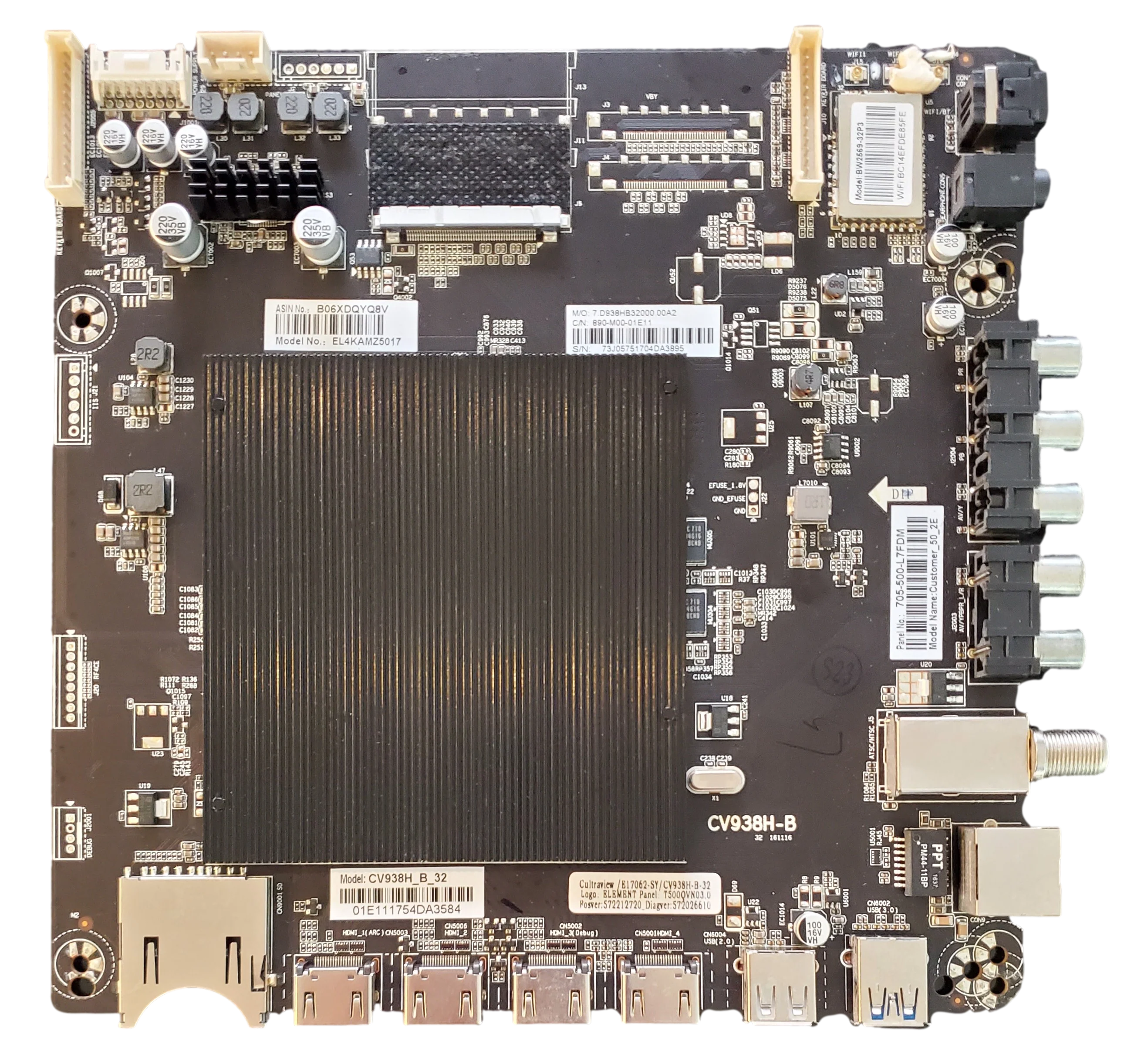 E17062-SY Element Main Board, CV938H-B, EL4KAMZ5017