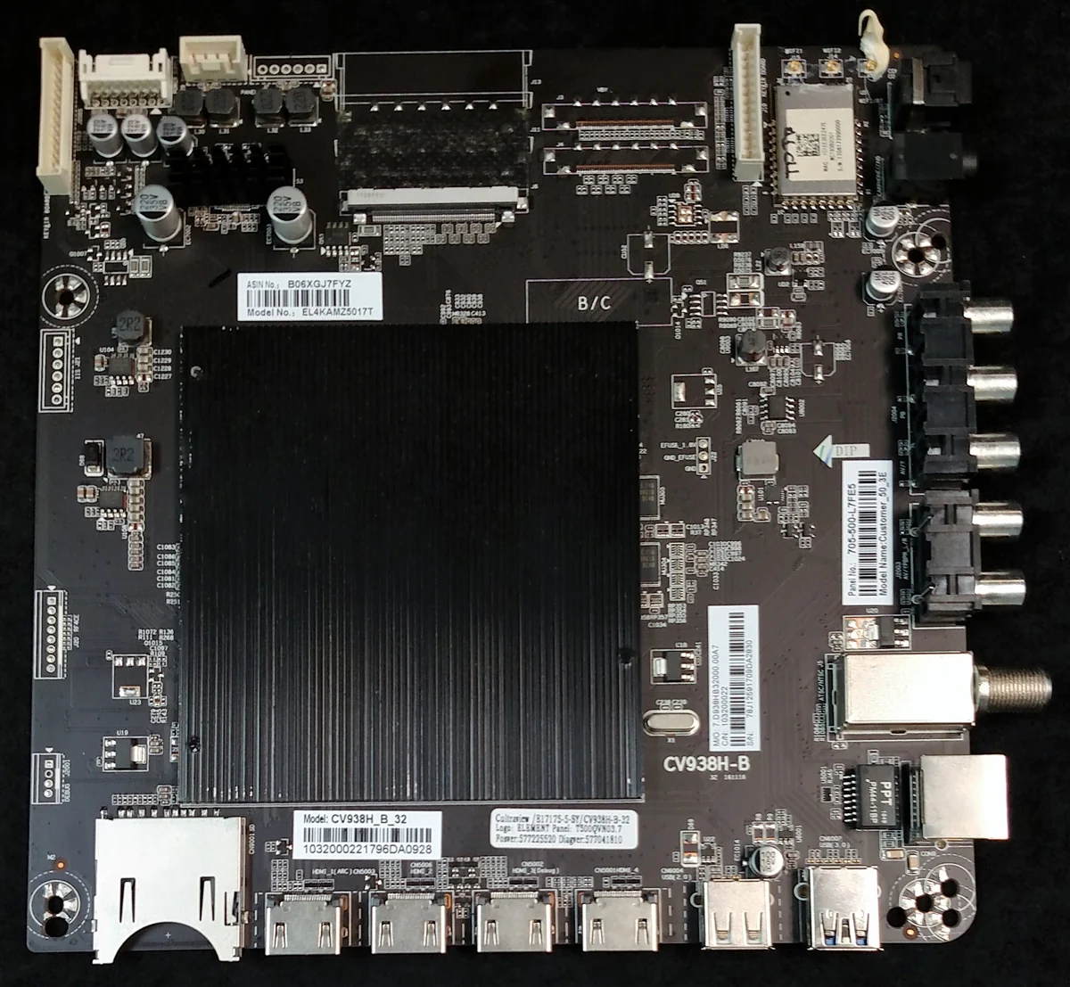 E17175-5-SY Element Main Board, CV938H-B, EL4KAMZ5017