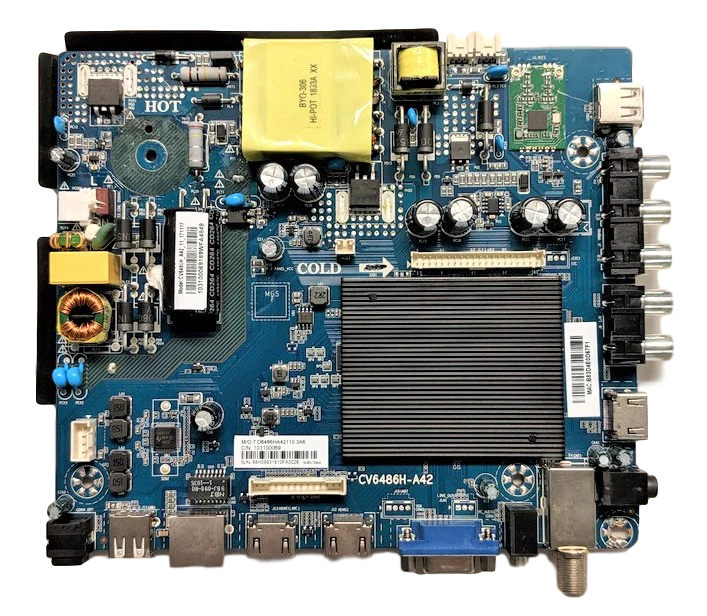 E18125-1-SY Element Main Board/Power Supply, V500HJ4-Q01, CV6486H-A42-11, E18109-SY, ELST5016S