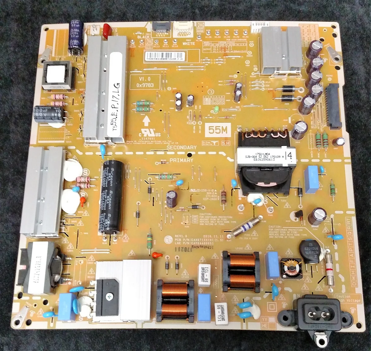EAY64489651 LG Power Supply, EAX67133108, LGP55M-17SU12, 55SJ8500-UB