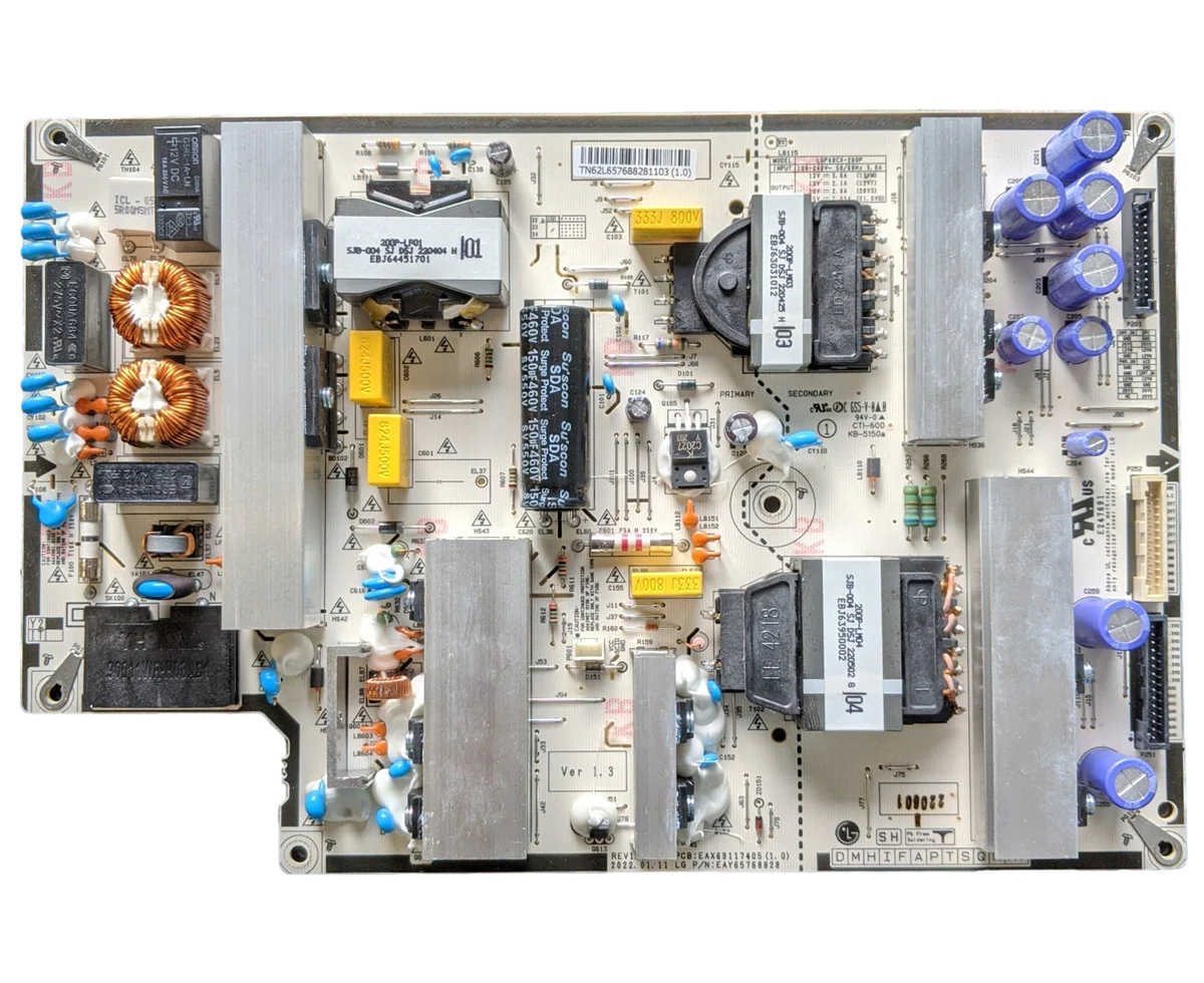 EAY65768828 LG Power Supply, EAX69117405 (1.0), OLED48C2PUA, OLED48C2PUA.DUSQLJR, OLED48C2AUA