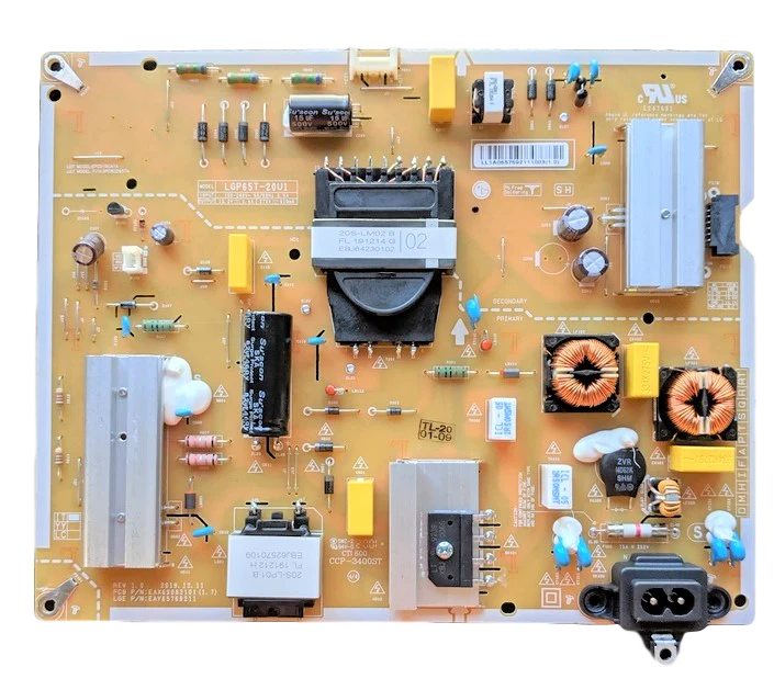 EAY65769211 LG Power Supply, LGP65T-20U1, EAX69083101(1.7), 65UN7300PUF, 65UN7300PUF.BUSWLKR, 65UN8500PUI, 65UN8500AUJ, 65UN7300AUD