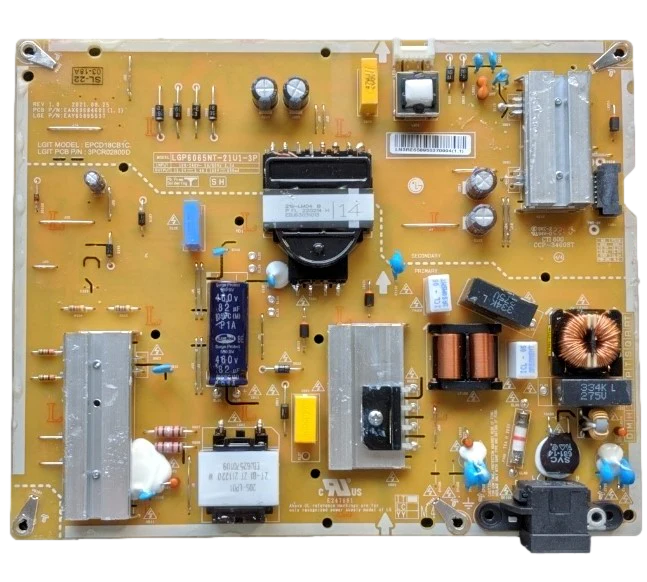 EAY65895537 LG Power Supply, EAX69684601(1.1), LGP6065NT-21U1-3P, 65UL3J-E