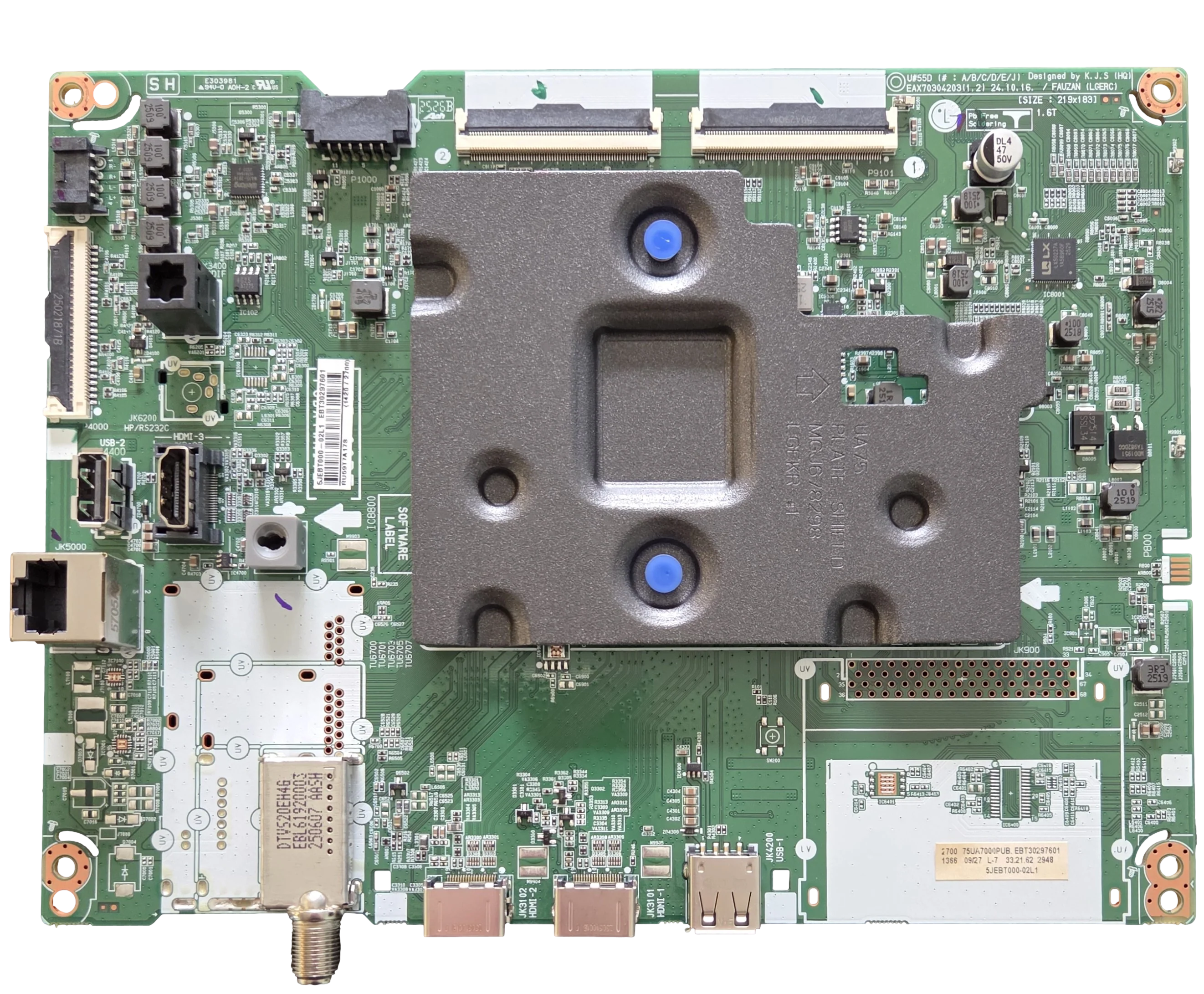 EBT30297601 LG Main Board, EAX70304203(1.2), 75UA7000PUB.BUSNLKR, 75UA7000PUB