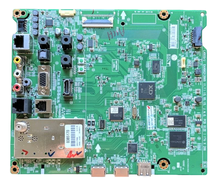 EBT63721537 LG Main Board, EAX66212905 (1.1), 49LX570H-UF, 49LX570H-UA