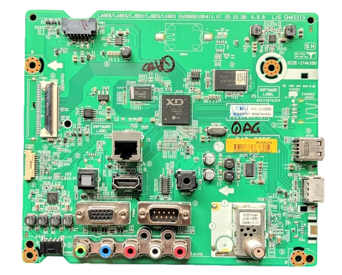 EBT64286602 LG Main Board, EAX66921904(1.0), 66EBT000-004N, 43LW340C-UA BUSWLJR