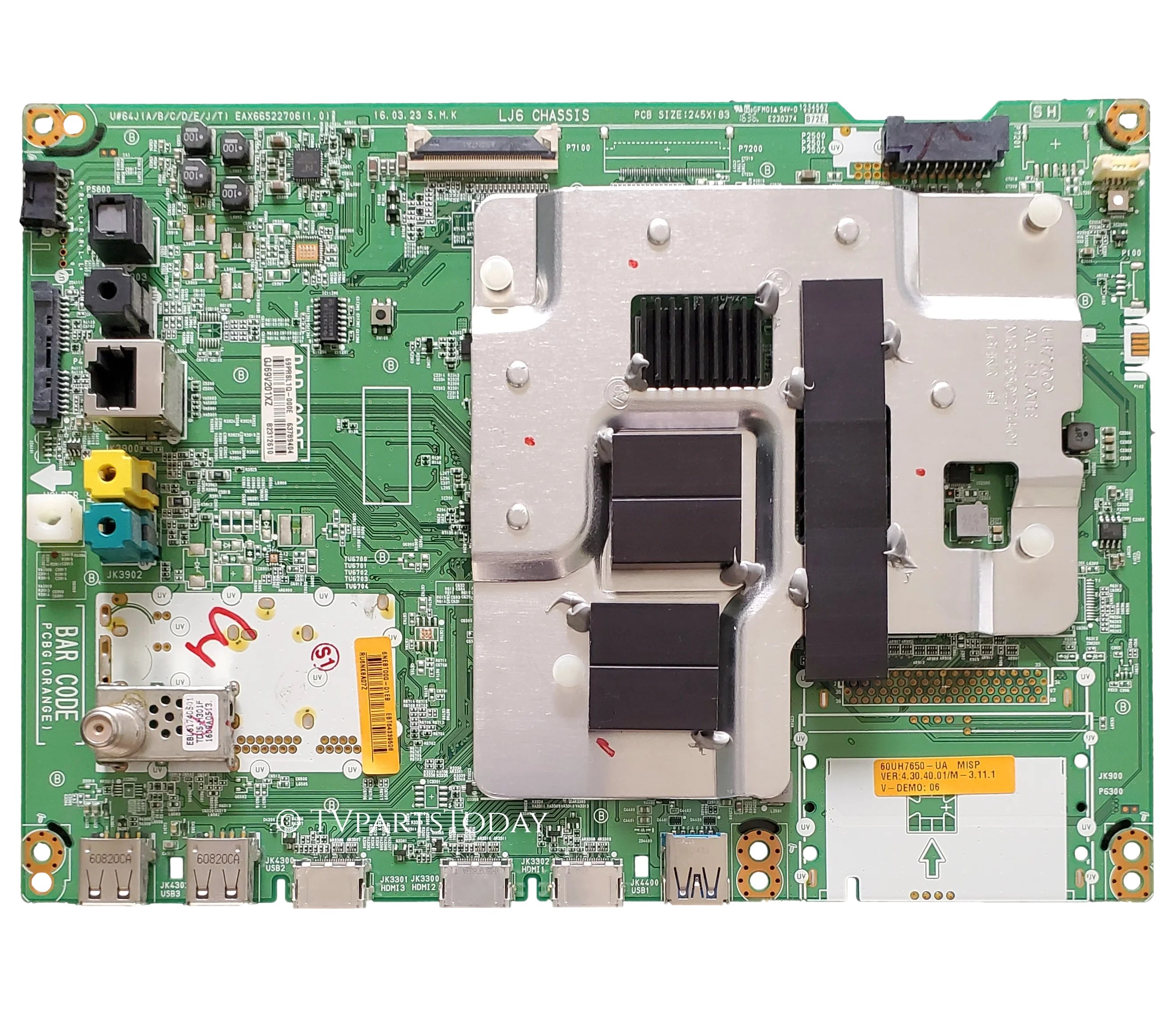 EBT64339508 LG Main Board, EAX66522706(1.0), EBT64339508, 60UH7650-UA