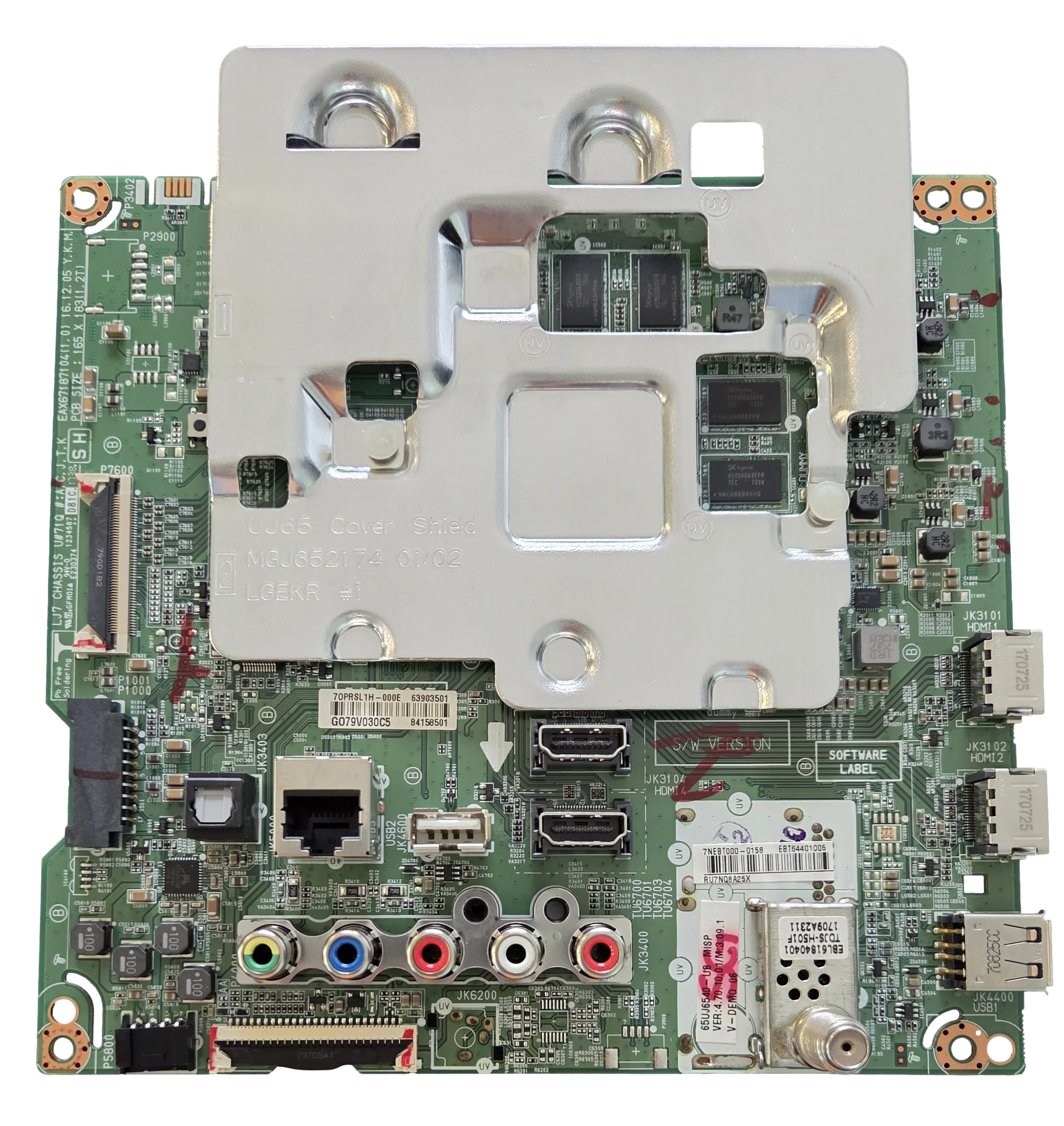 EBT64401005 LG Main Board, 63903501, 84158501, EAX67187104(1.0), 65UJ6540