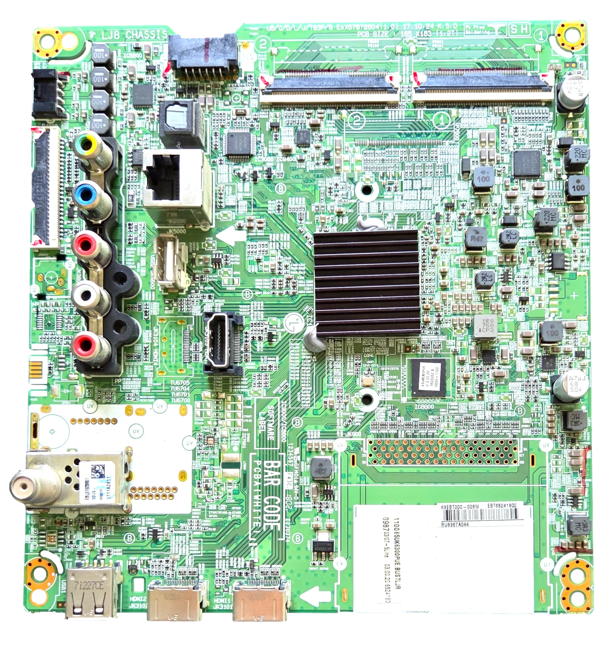 EBT65241802 LG Main Board, EAX67872804(1.0), EBT65241802, 84EBT000-00RN, 65UK6300PUE