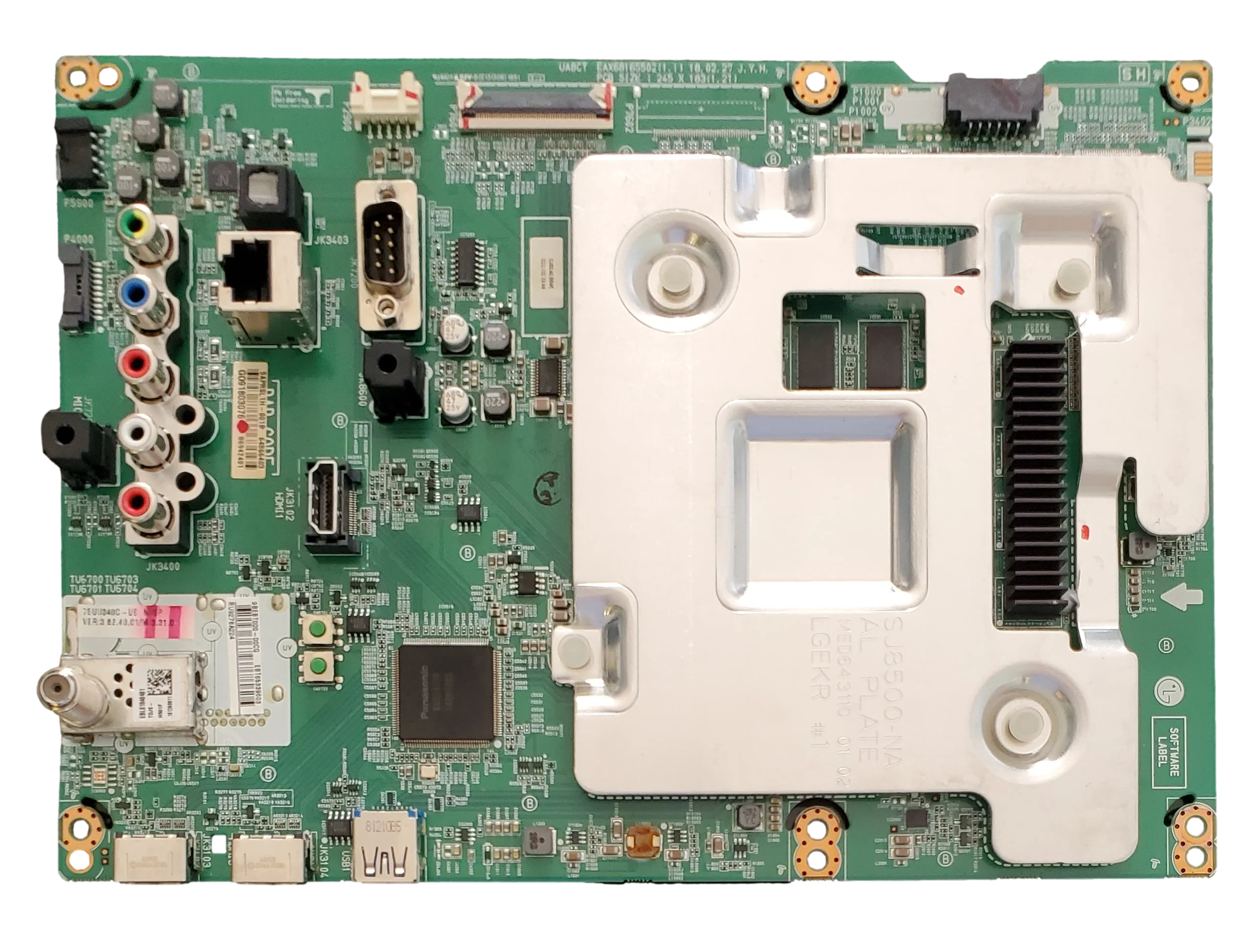 EBT65339603 LG Main Board, 64866403, 75UU340C-UB.AUSWL0R, 75UU340C-UB