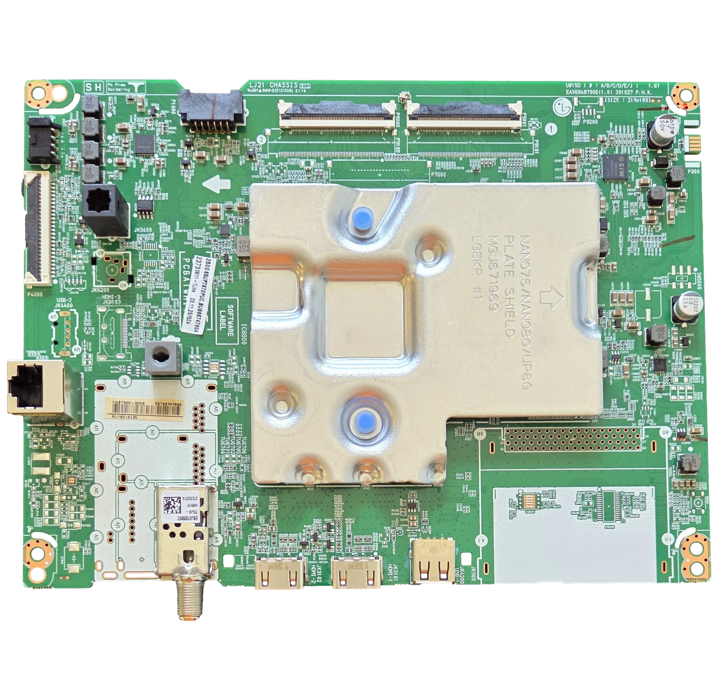 EBT66747604 LG Main Board, EBT66747606, EAX69487906(1.0), 65UP7670PUC