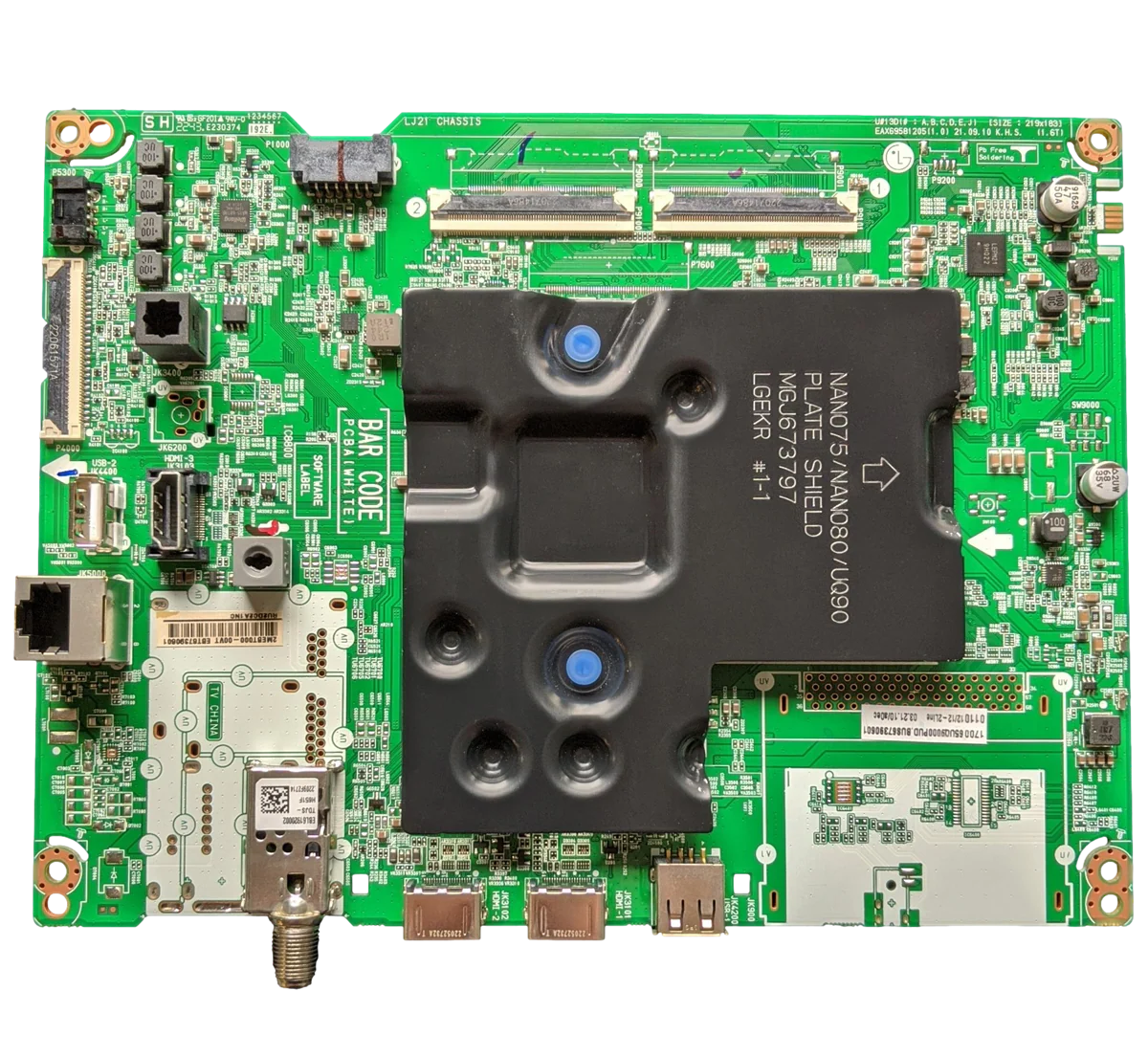 EBT67390601 LG Main Board, EAX69581205(1.0), 65UQ9000PUD BUSMLKR, 65UQ9000PUD