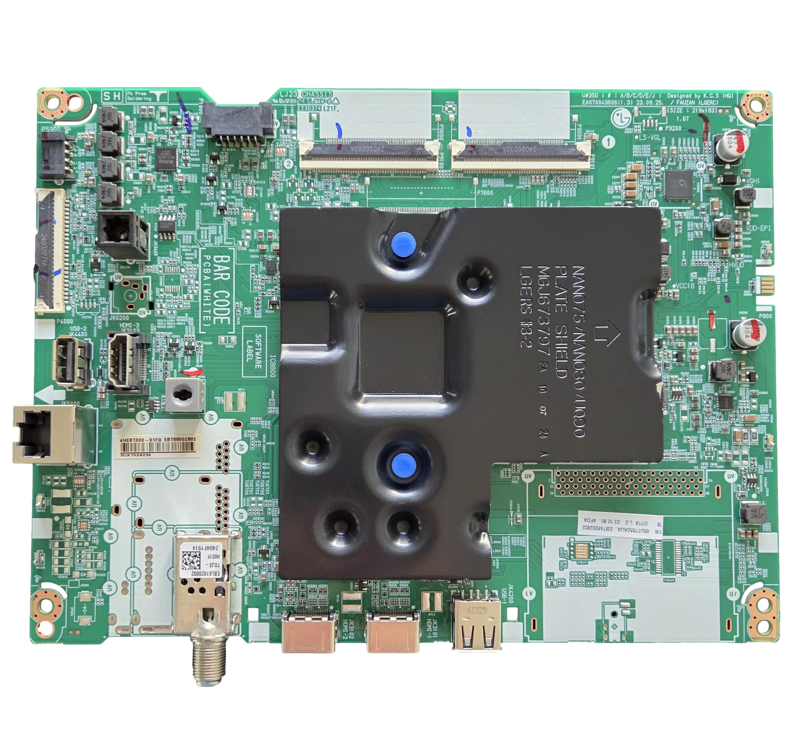 EBT68002802 LG Main Board, EAX70043606 (1.3), 65UT7550AUA, 65UT7550AUA.BUSCLKR