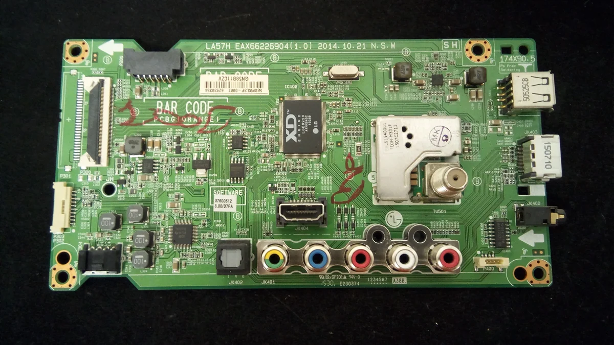 EBU62930356 LG Main Board, EAX66226904(1.0), UB.AUSDLJM, 42LF5600-UB