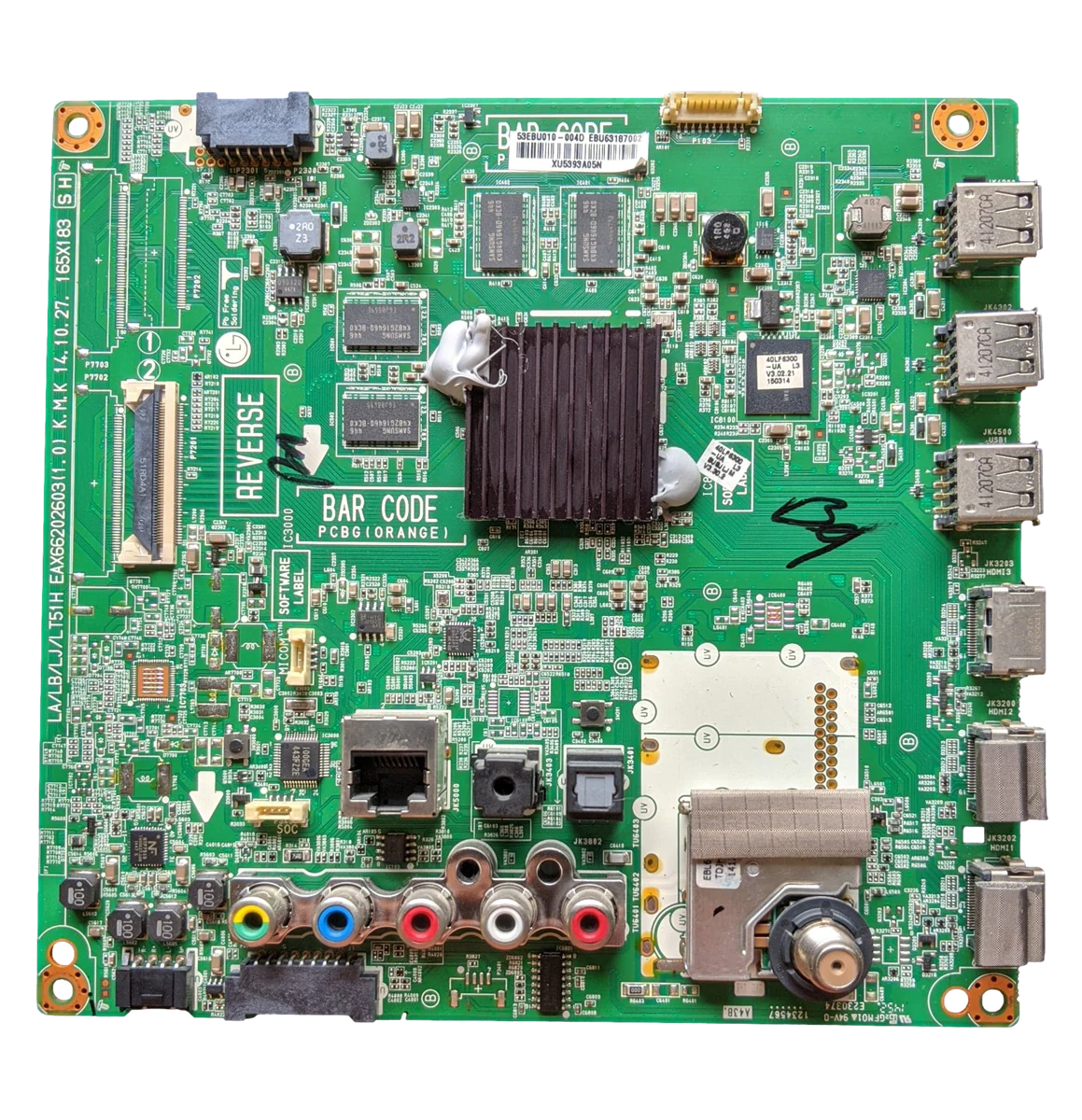 EBU63187002 LG Main Board, EAX66202603(1.0), 53EBU010-004D, 40LF6300-UA