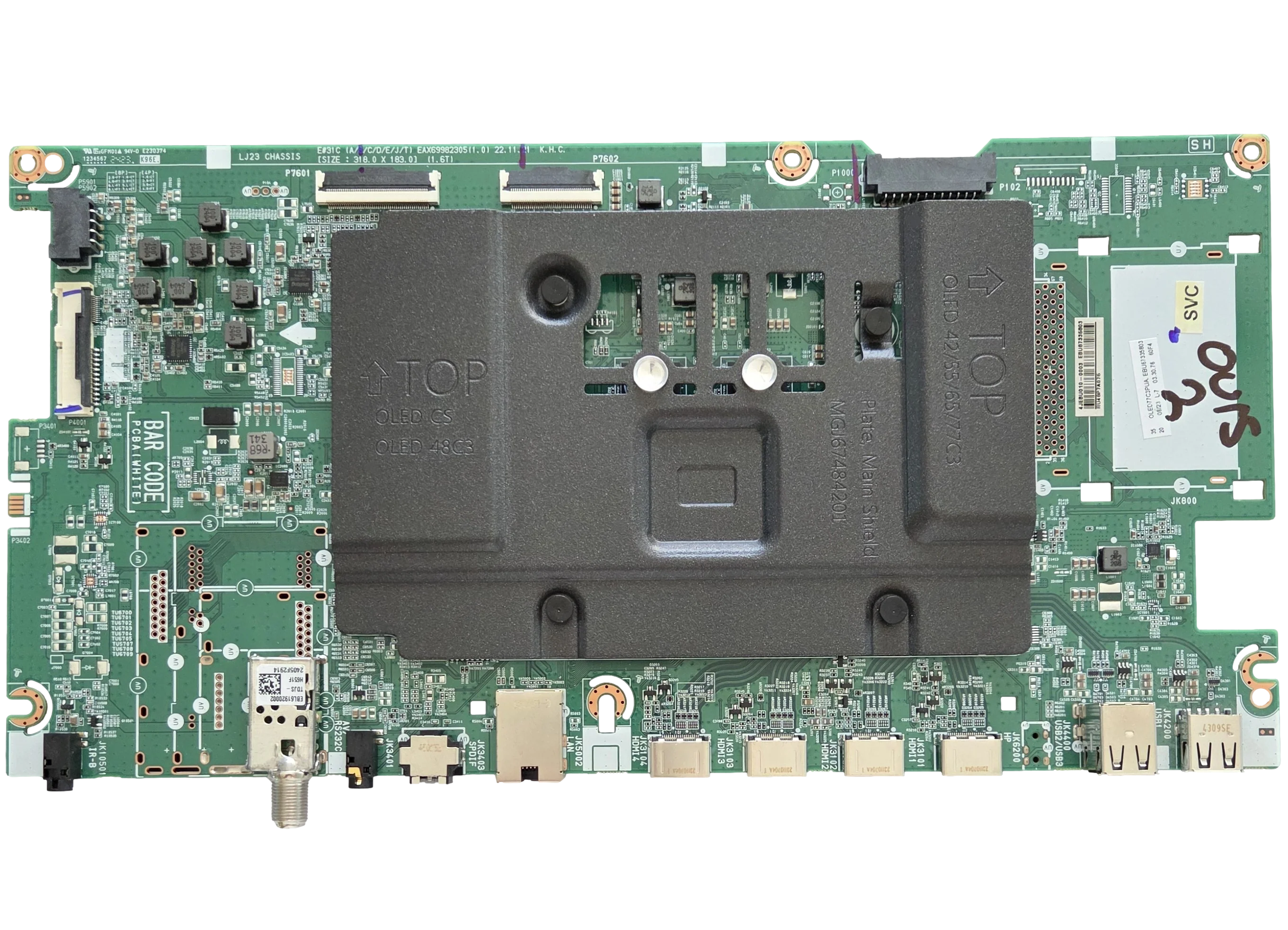 EBU67335803 LG Main Board, EAX69982305(1.0), OLED77C3PUA, OLED77C3PUA.DUSQLJR