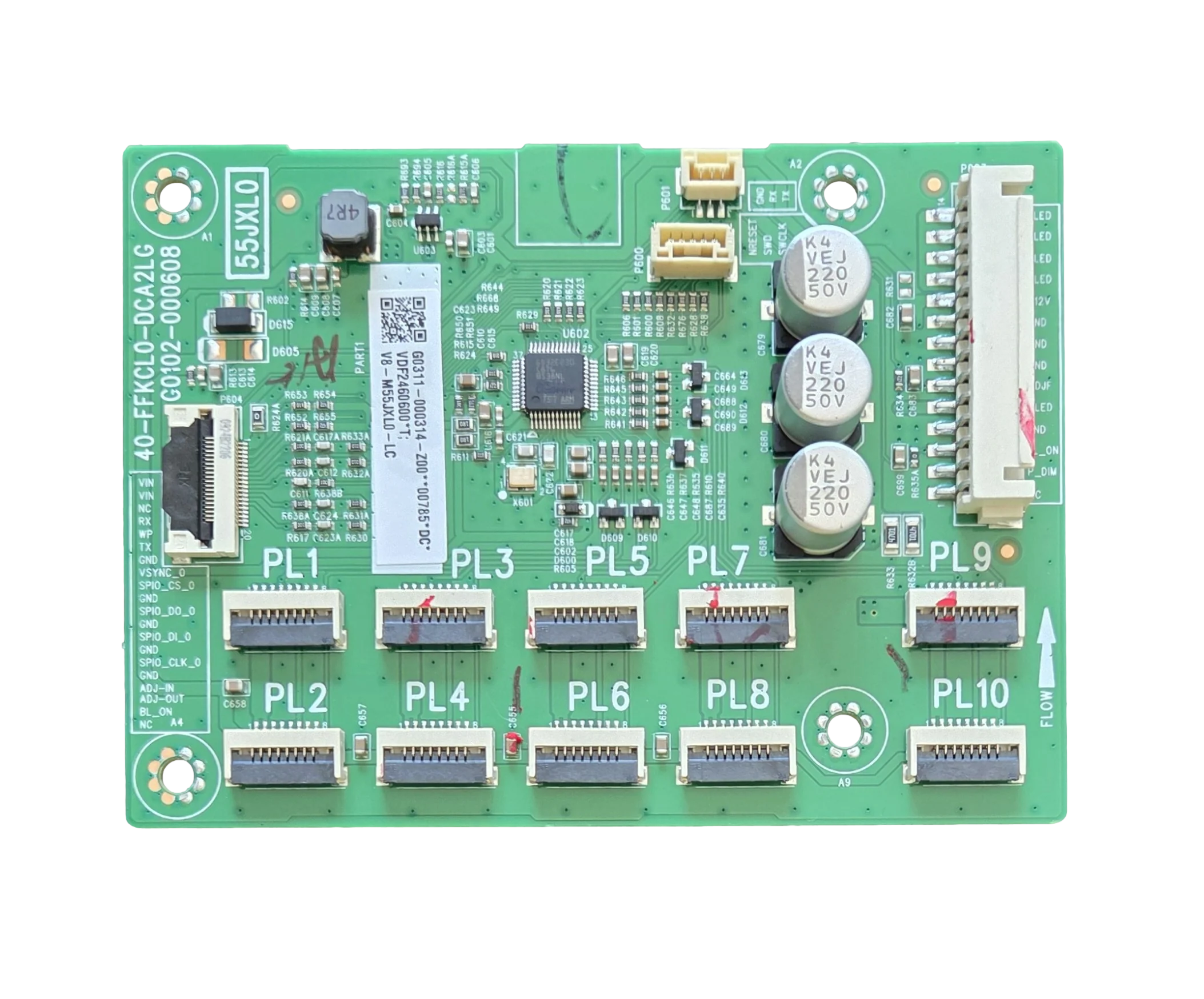 G0311-000314-Z00 TCL LED Driver, G0311-000314-Z00, G0102-000608, 40-FFKCL0-DCA2LG, 55QM6K