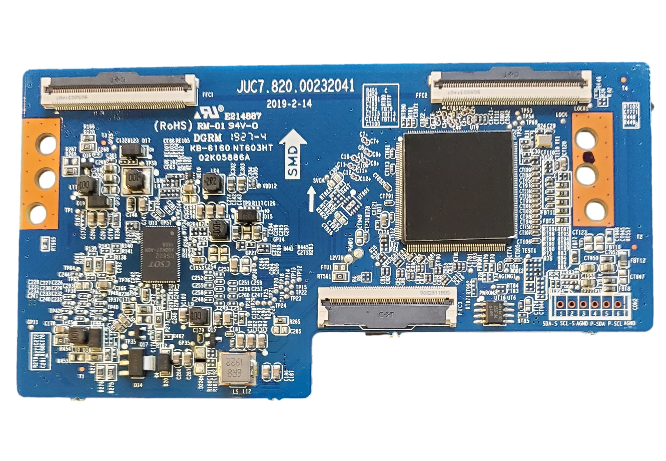 JUC7.820.00232041 Element T-Con Board, E237456, E4SFT5517, E4AA55R