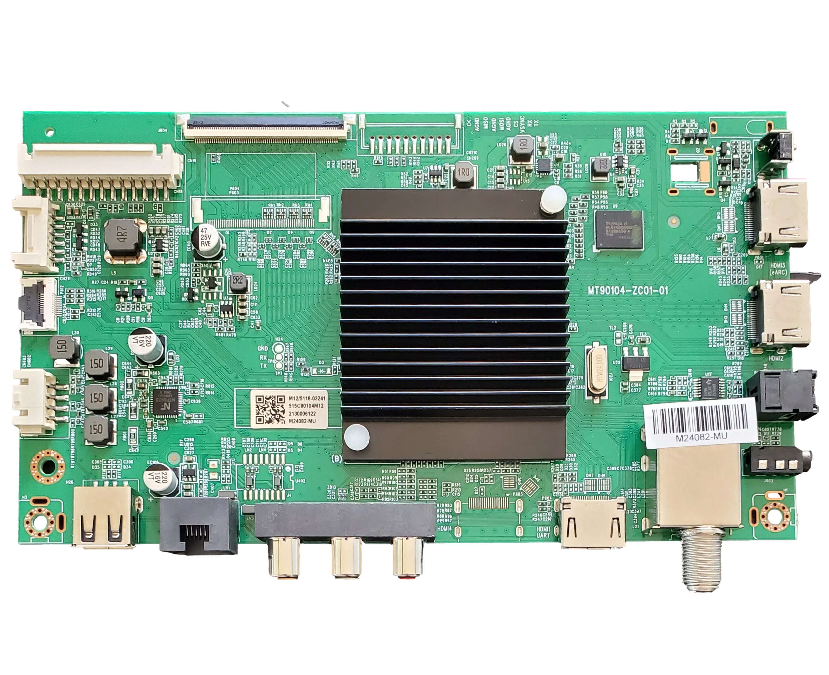 M24082-MU Onn Main Board, 515C90104M12, M24077-MU, MT90104-ZC01-01, 100012587