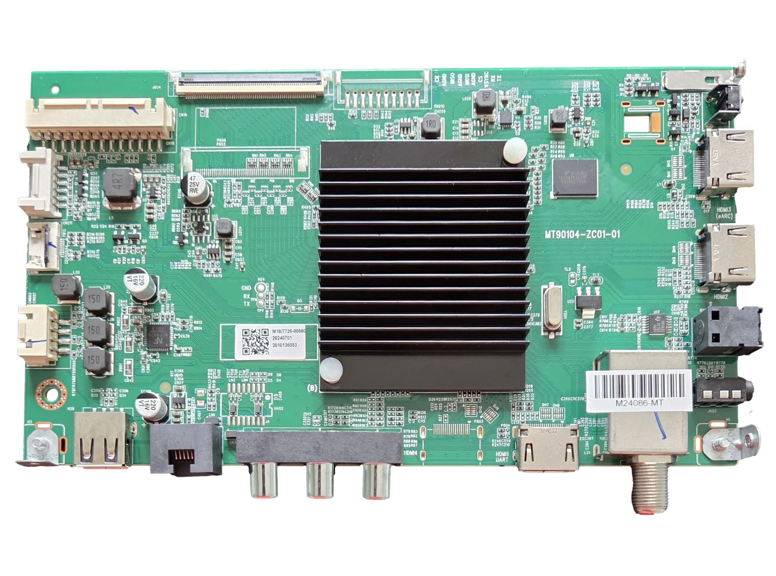 M24086-MT Onn Main Board, MT90104-ZC01-01, M18, 100044717