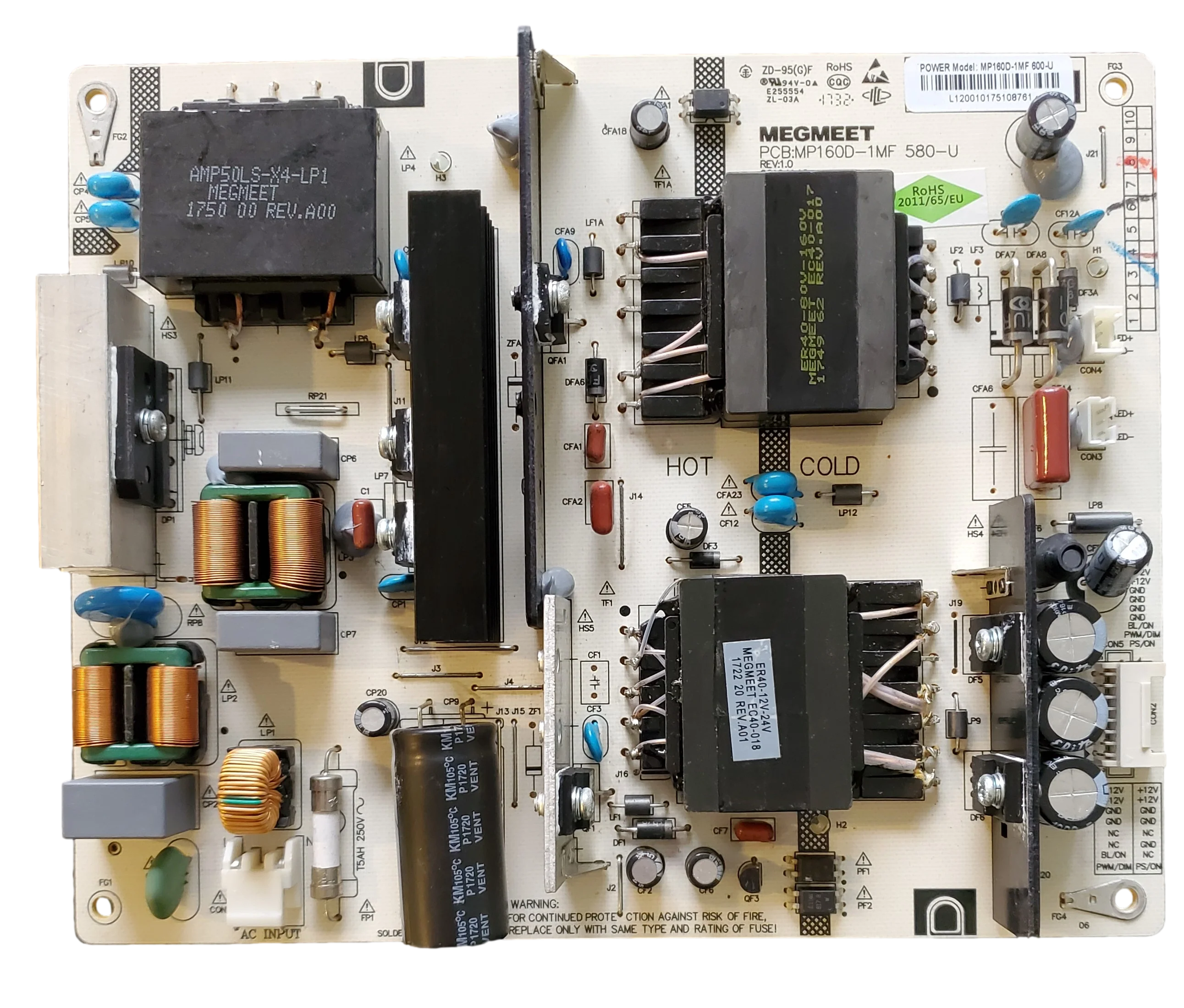 MP160D-1MF, Element Power Supply Board, MP160D-1MF 580-U, E4SW5017RKU
