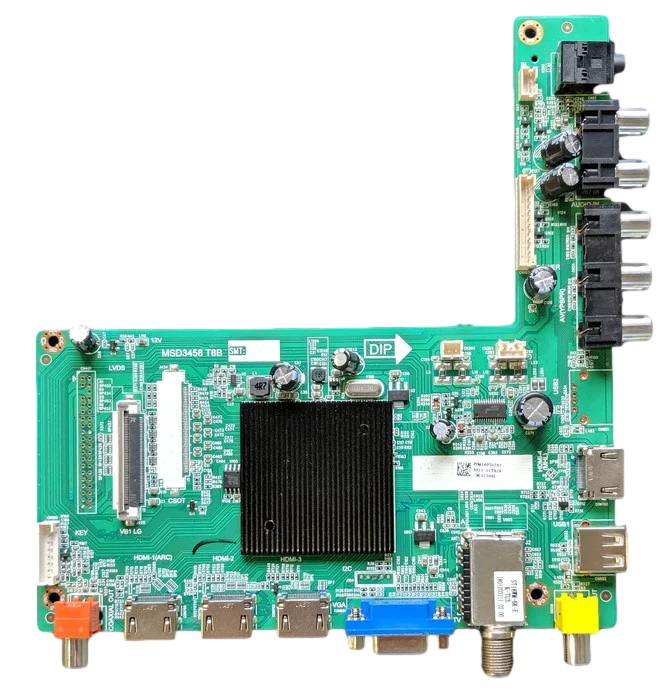 OE-43LED4K-MAIN W Box Main Board, P0Q18050282, MSD3458 T8B, 1801203111, E346897, 4704-3458T8-A3233K01, OE-43LED4K