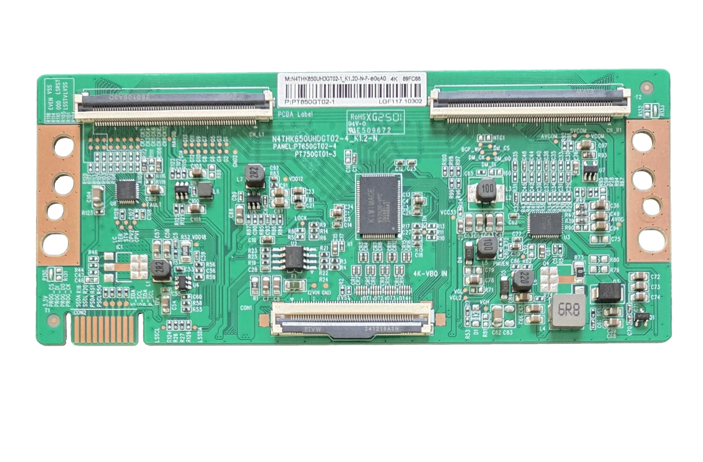 PT850GT02-1, Insignia T-Con Board, N4THK650UHDGT02-4_K1.2-N, NS-85F501NA26