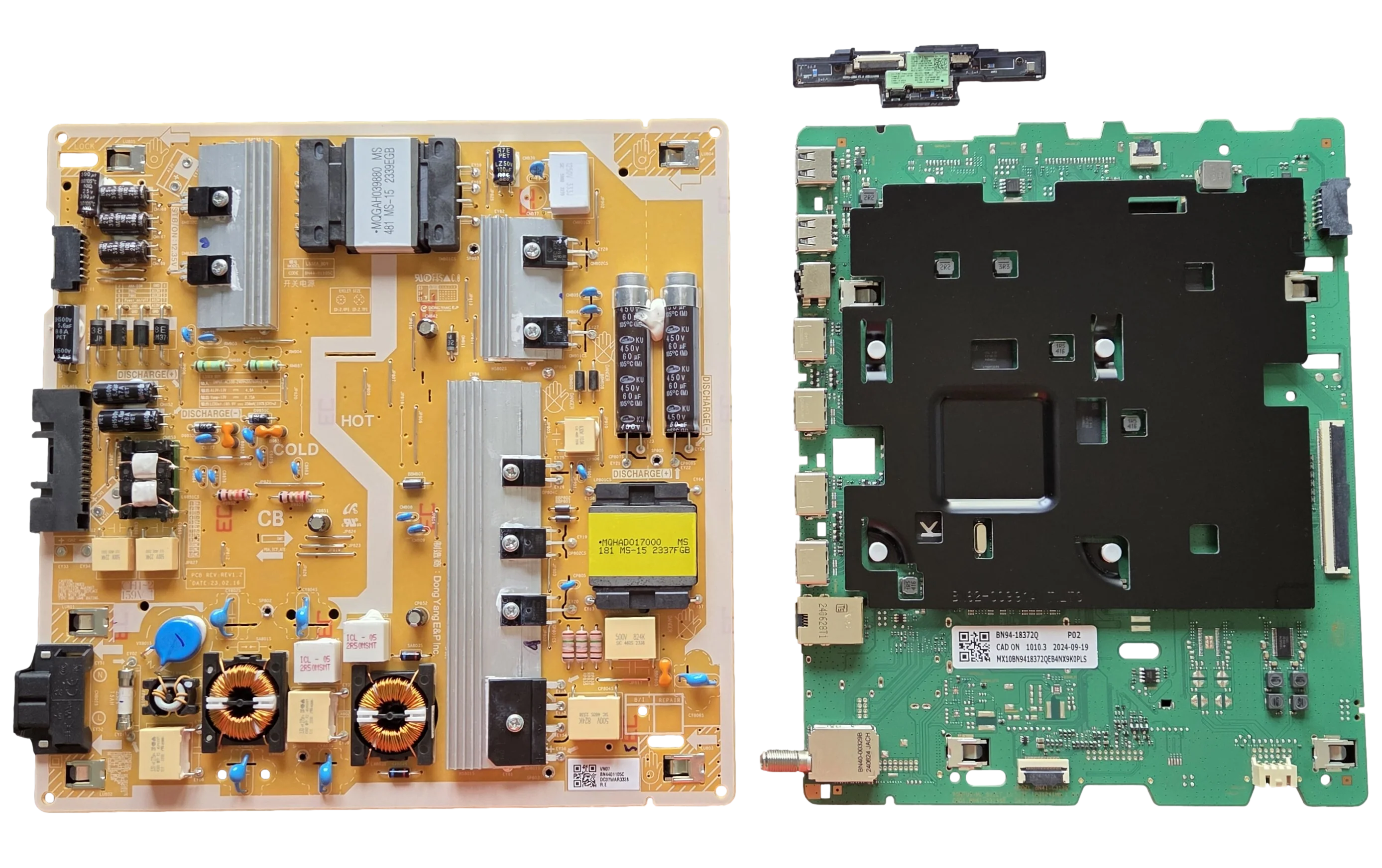 QN55Q70DAFXZA Samsung TV Repair Parts kit, BN94-18372Q Main Board, BN44-01105C Power Supply, BN59-01402A Wifi, QN55Q70DAFXZA AA04,QN55Q70DAFXZA
