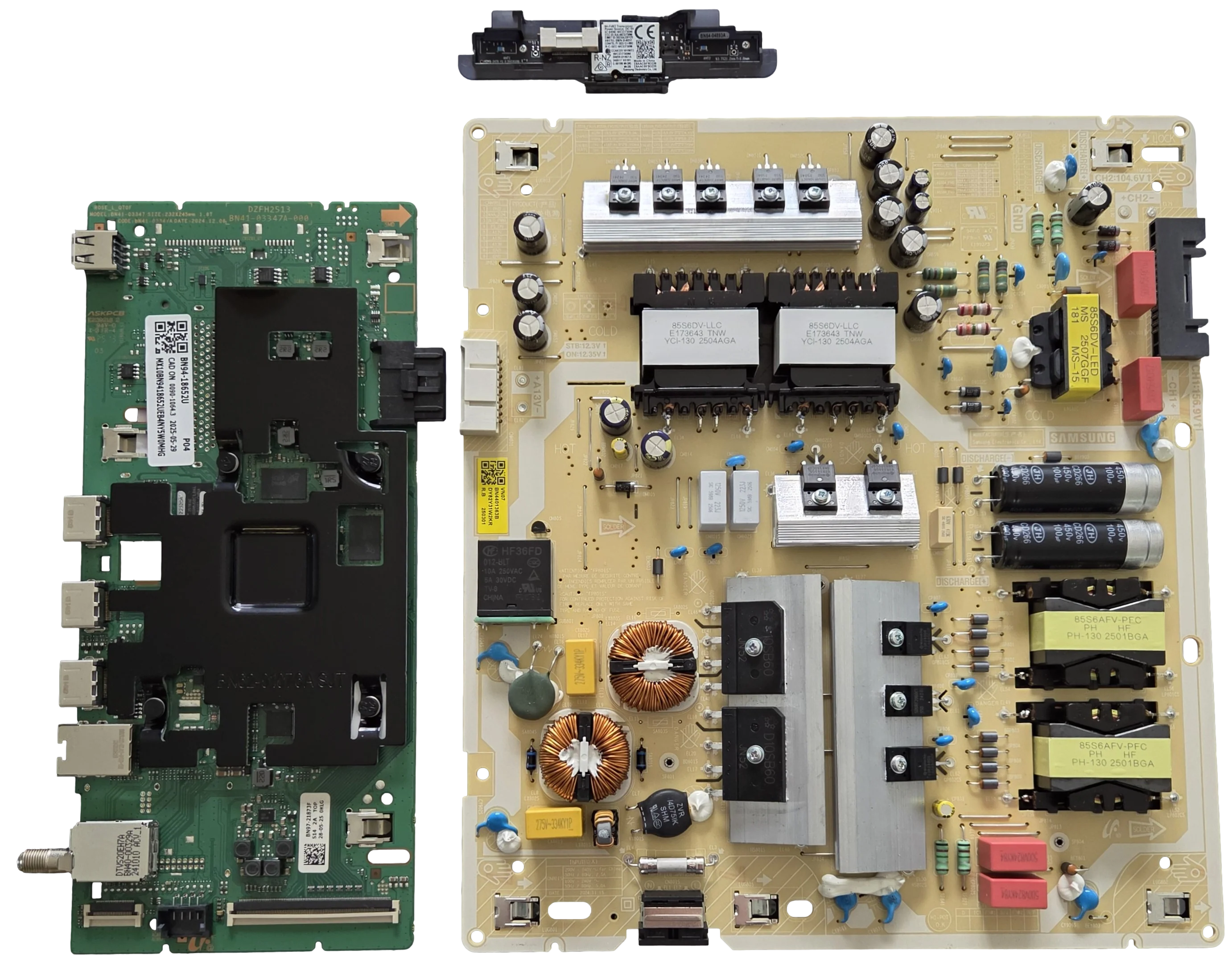 QN85Q7FAAFXZA Samsung TV Repair Parts Kit, BN94-18652U Main Board, BN44-01363B Power Supply, BN59-01461A Wifi, QN85Q7FAAFXZC, QN85Q7FAAFXZA