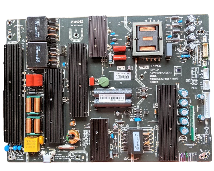 RTU7074-POWER RCA Power Supply Board, ER9596-B, WP1909058, RTU7074