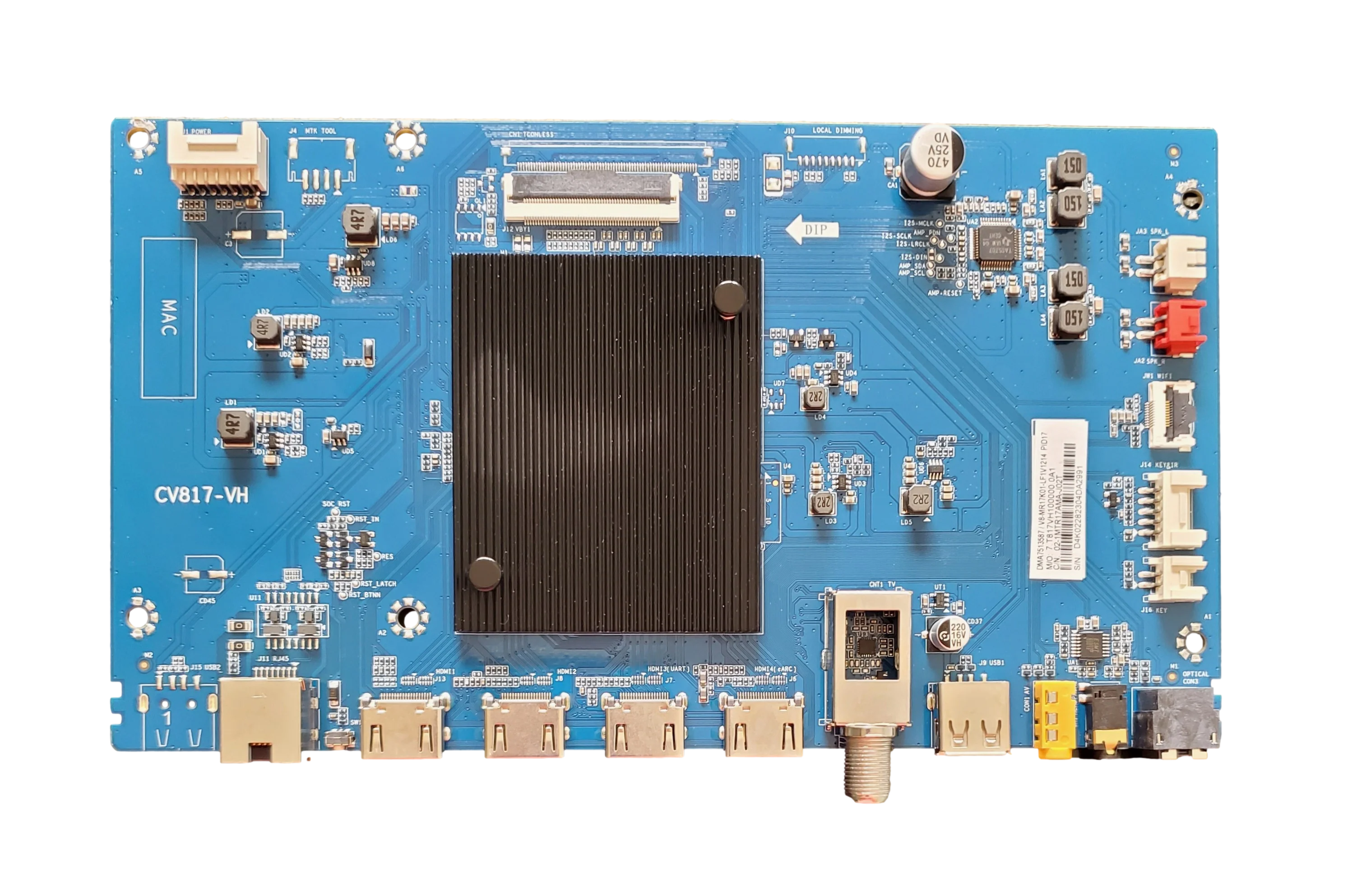 SVSMTR1702-MA200 PHILIPS Main Board, CV817-VH , V8-MR17K01-LF1V1214, DMA75113587, 55PUL7973/F7