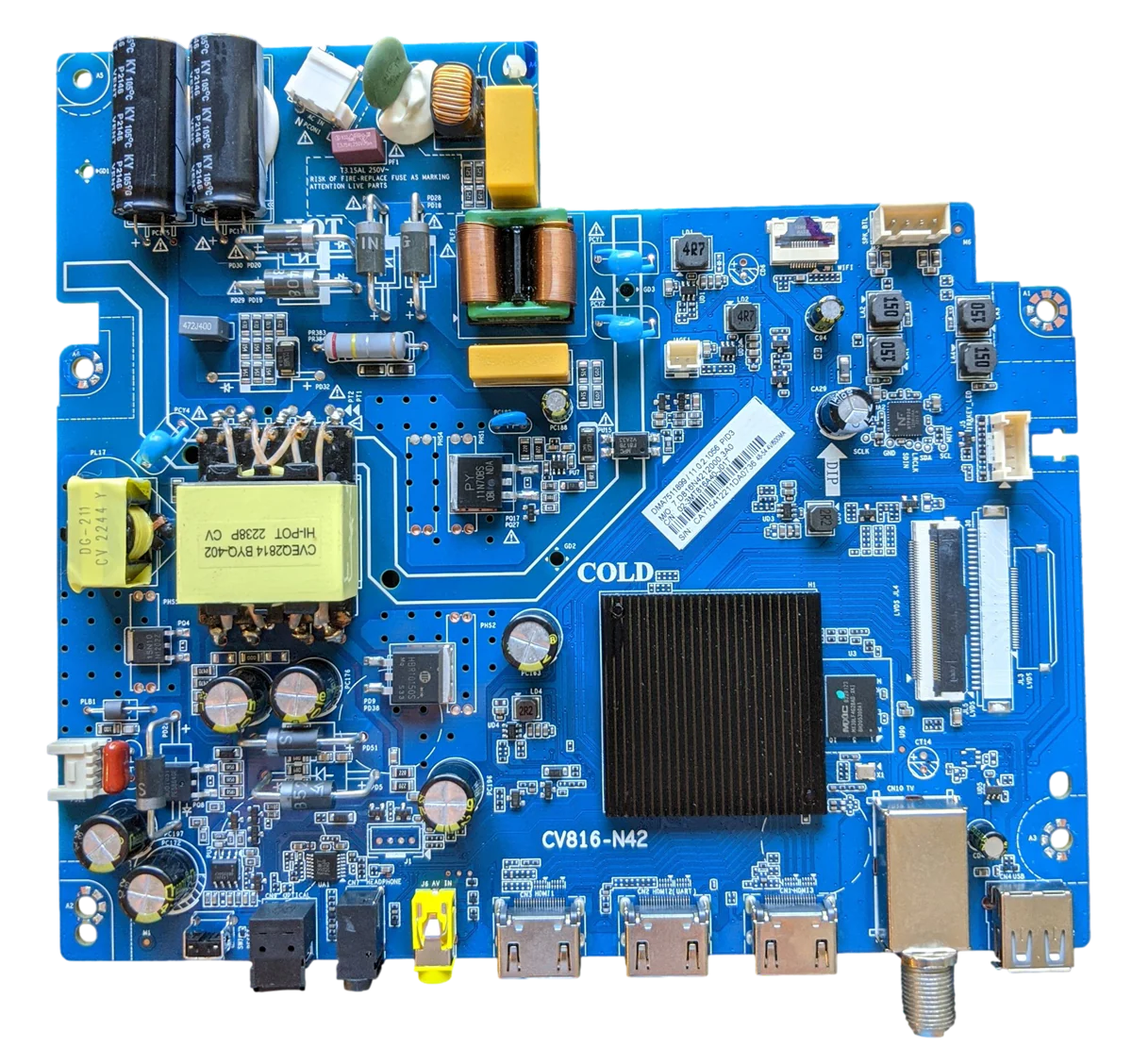 SVSR16TA02-MA200 Philips Main Board, SVSR16TA02-MA200CK, CV816-N42, 40PFL4775/F7, 40PFL4775/F7 A