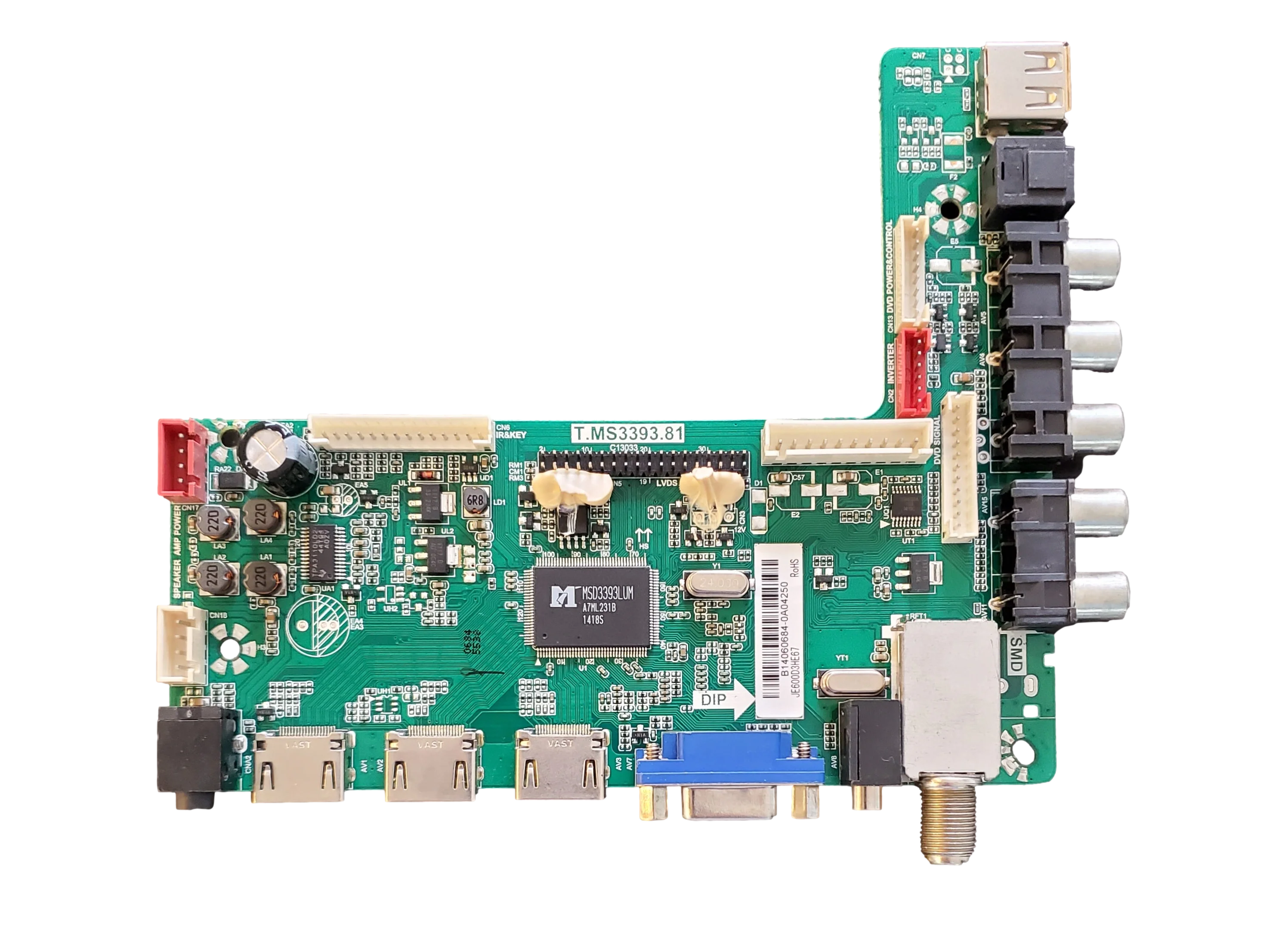 SY14296-4 Element Main Board, T.MS3393.81, SY14296-4, 890-M00-06N59, ELEFW606