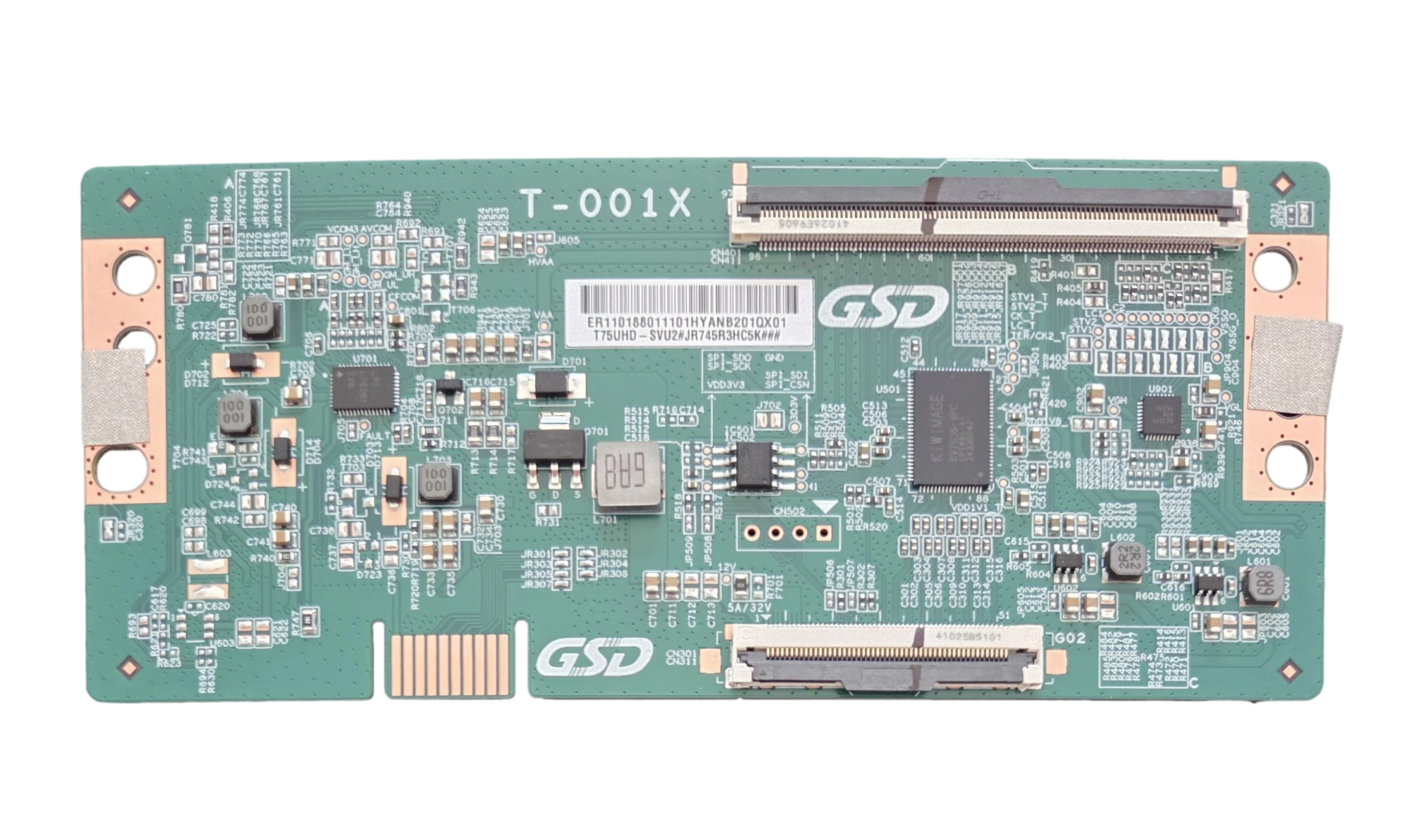 T75UHD-SVU2 Vizio T-Con, T-001X, ER11018, LMV1W6GB0601833, V4K75M-0810