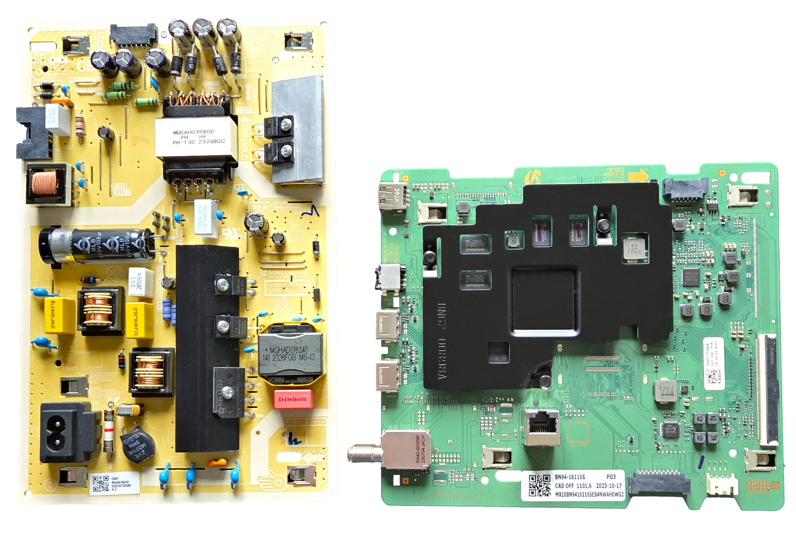 UN55TU690TFXZA Samsung TV Repair Parts Kit, BN94-16116S Main Board, BN44-01054H Power Supply, UN55TU690TFXZA X225, UN55TU690TFXZA
