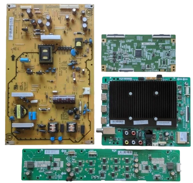 V656-G4 Vizio TV Repair Parts Kit, 60101-03239 Main board, 60101-03220 Power Supply, 60101-3233 LED Driver, 47-6021218 T-Con, V656-G4